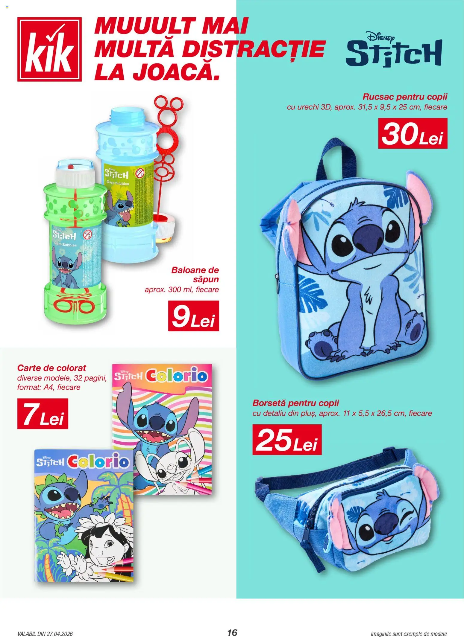 Noul catalog Kik – valabil de la 27.04.2026 | Pagină: 16 | Produse: Săpun, Rucsac