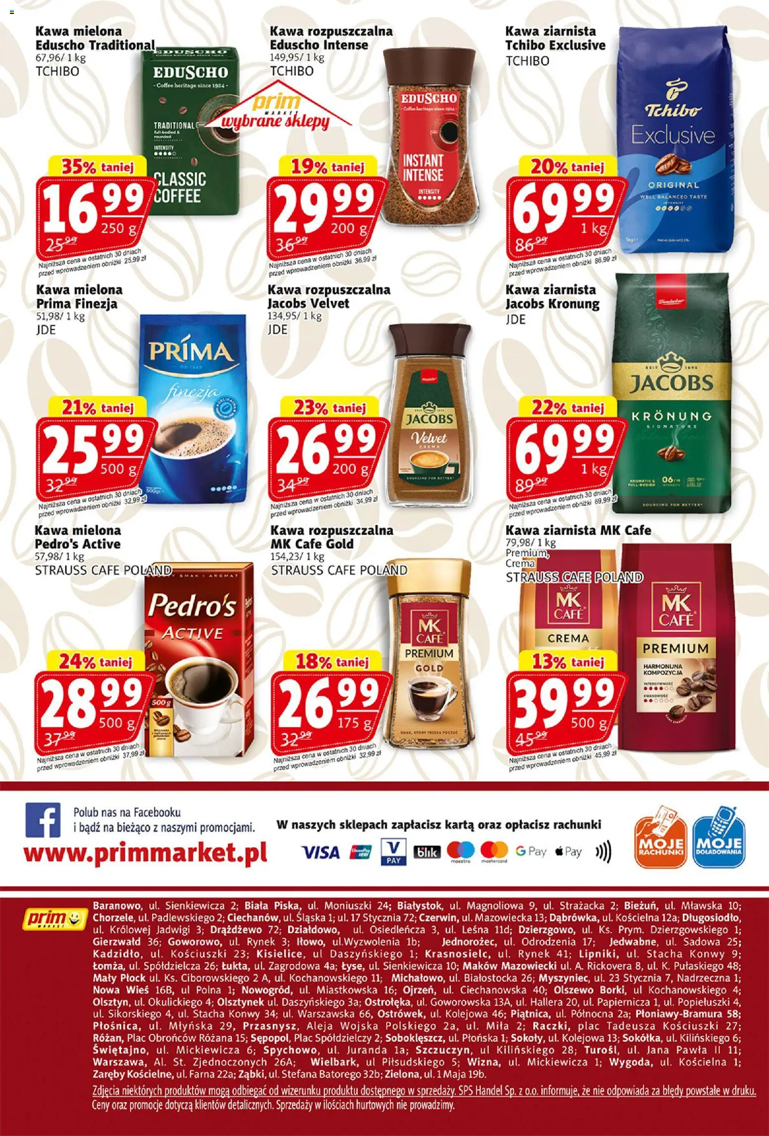 Prim Market Gazetka od 23.10.2025 | Strona: 16 | Produkty: Kawa mielona Prima, Kawa ziarnista, Tchibo exclusive, Tchibo
