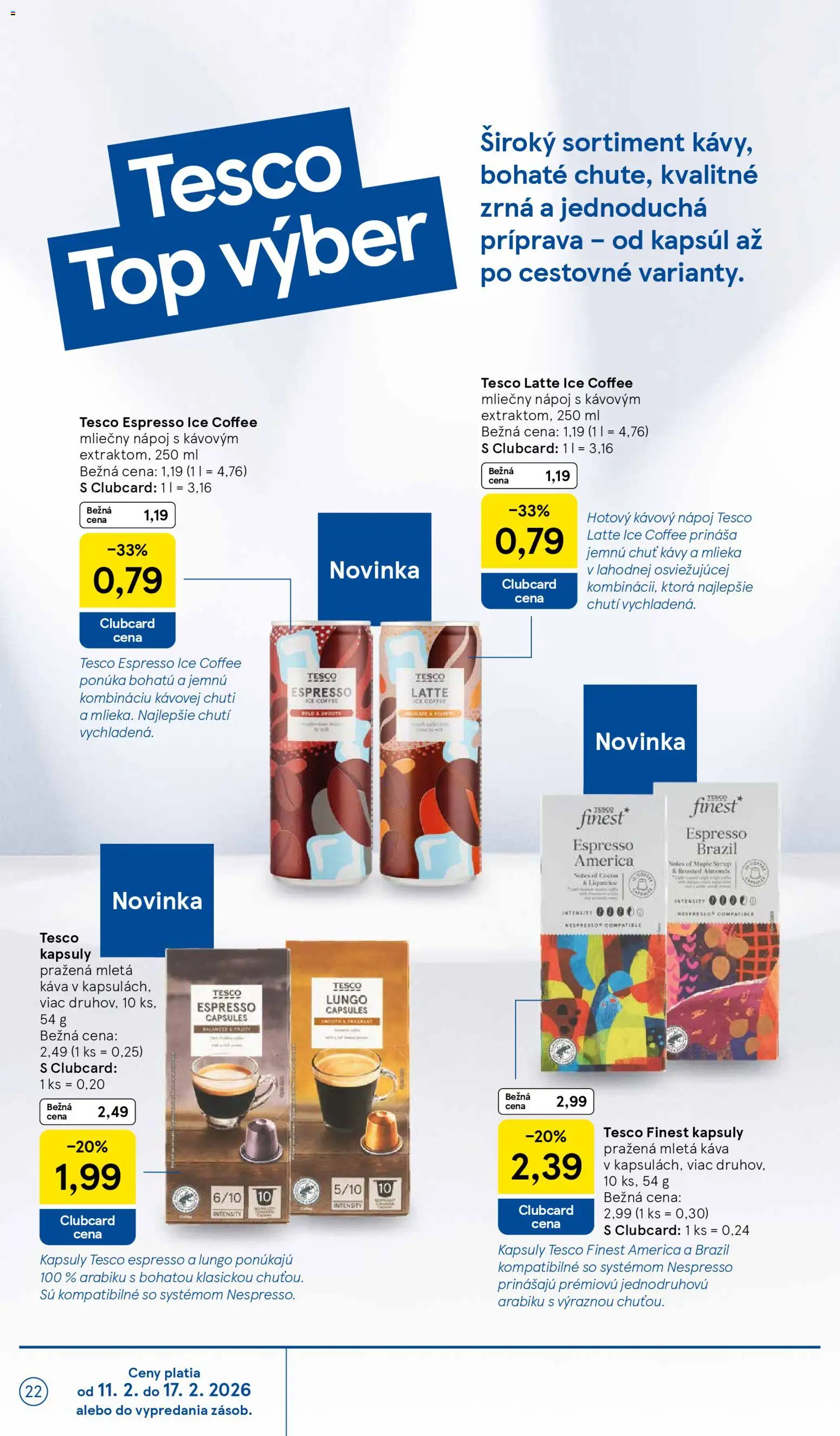 Nové Tesco akcie – leták je platný od 11.02.2026 | Strana: 22