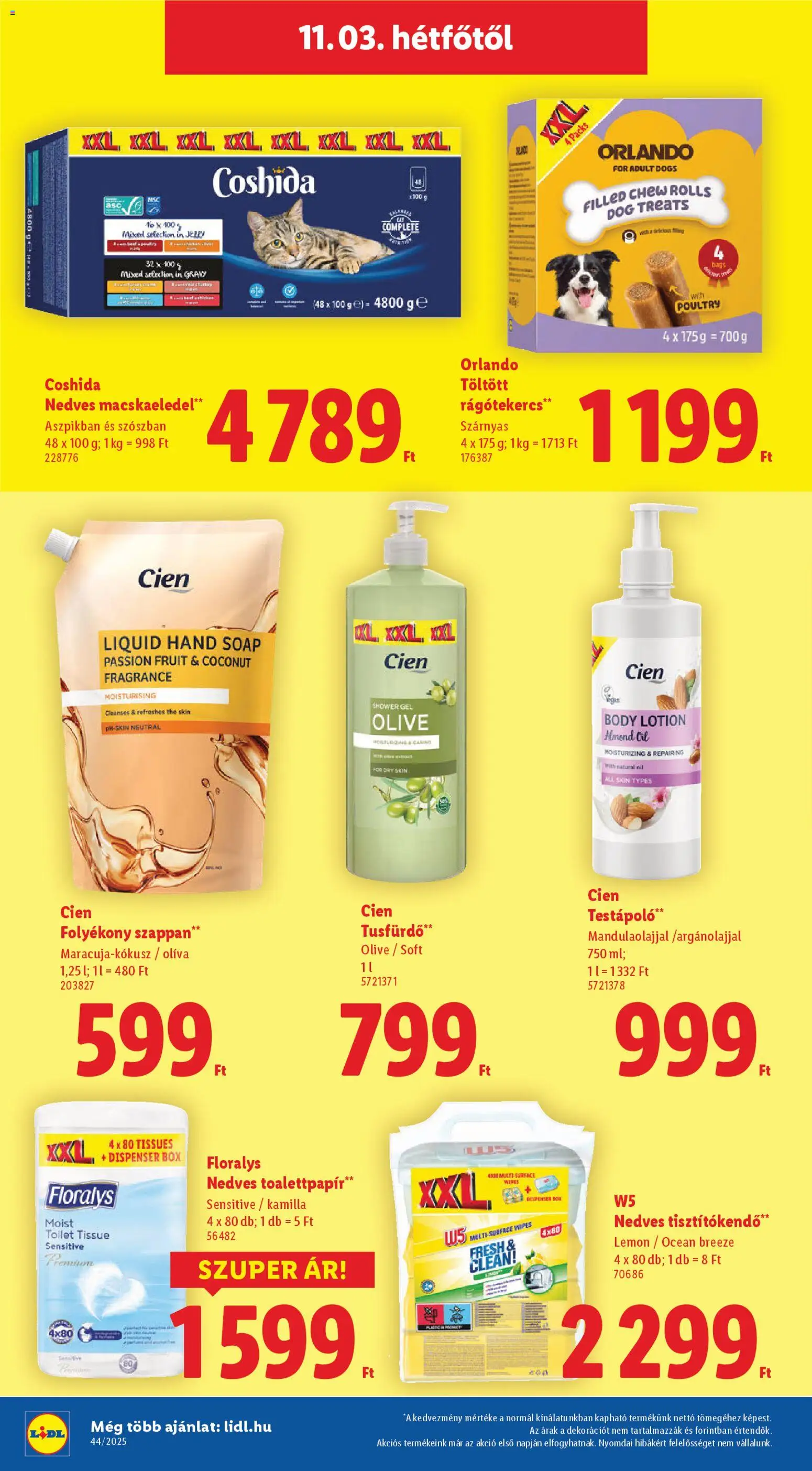 Lidl akciós ujság - amely érvényes a következő dátumtól: 30.10.2025 | Oldal: 64 | Termékek: Folyékony szappan, Testápoló, Szappan, Tusfürdő