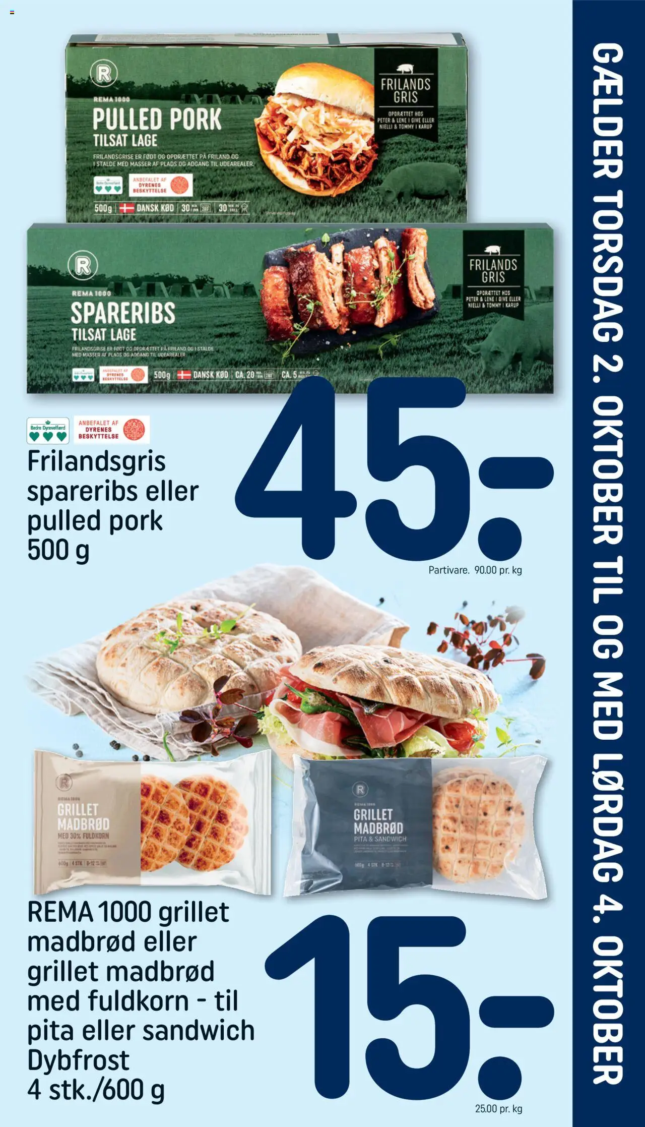 Rema 1000 tilbudsavis – gyldig fra 02.10.2025 | Side: 3 | Produkter: Spareribs