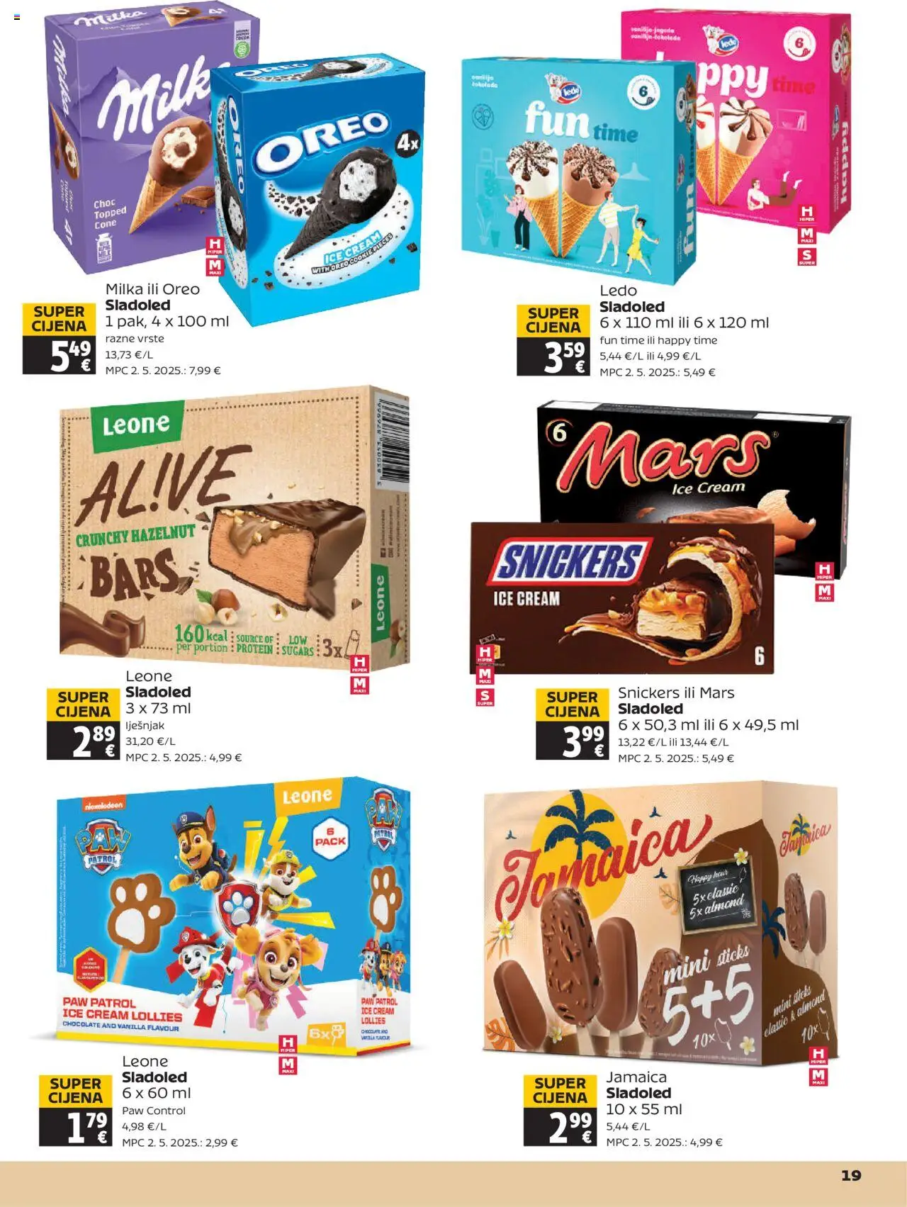 Tommy katalog | vrijedi od 03.07.2025 | Stranica: 19 | Proizvodi: Snickers, Ledo, Lješnjak, Milka