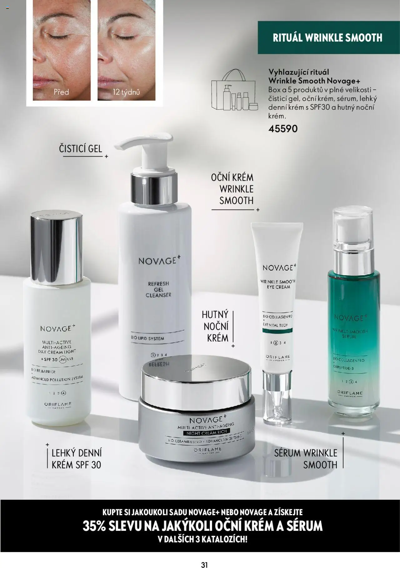 Oriflame katalog Novage+ od 23.04.2024 | Strana: 31 | Produkty: Krém
