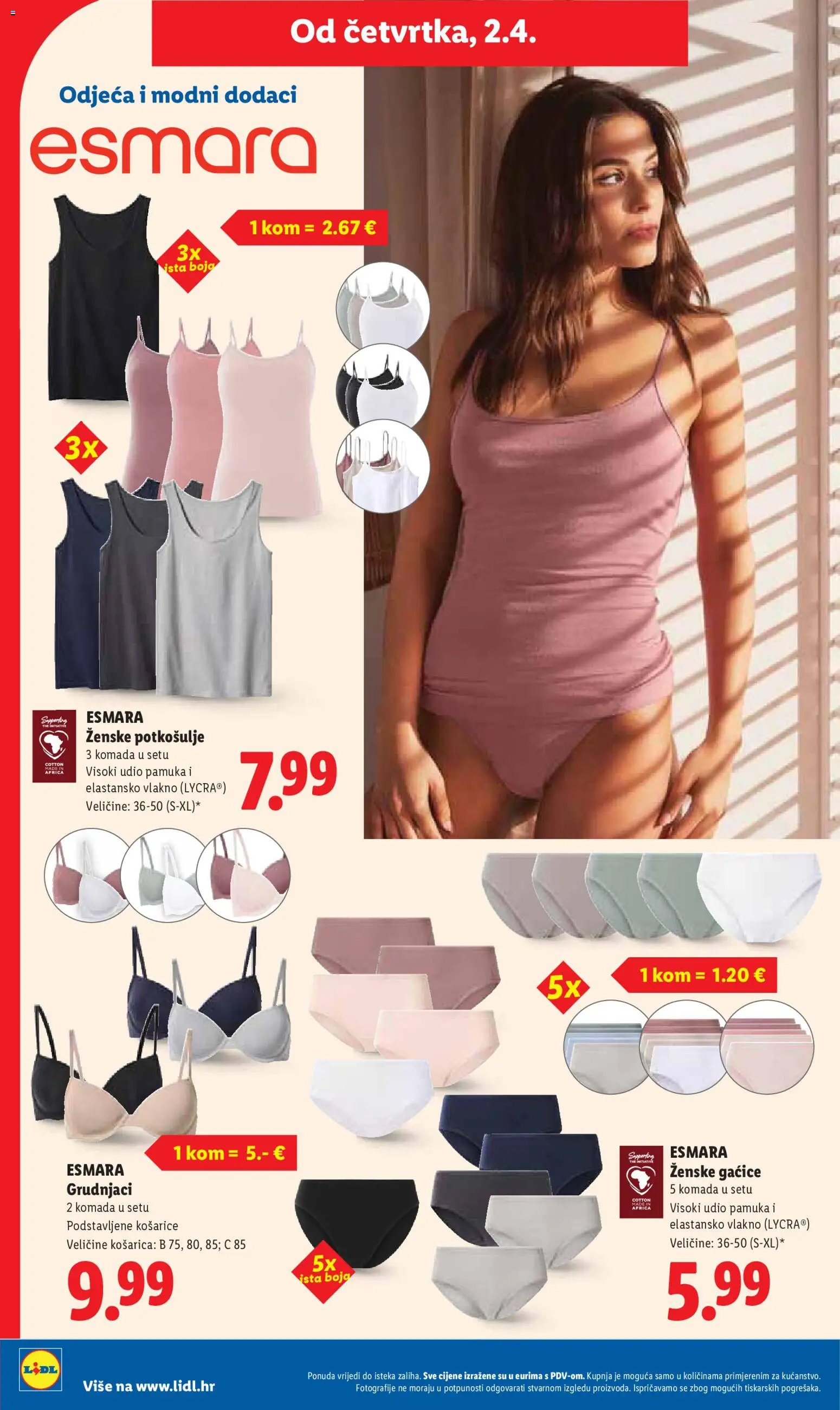 Lidl katalog | vrijedi od 30.03.2026 | Stranica: 48 | Proizvodi: Odjeća, Gaćice