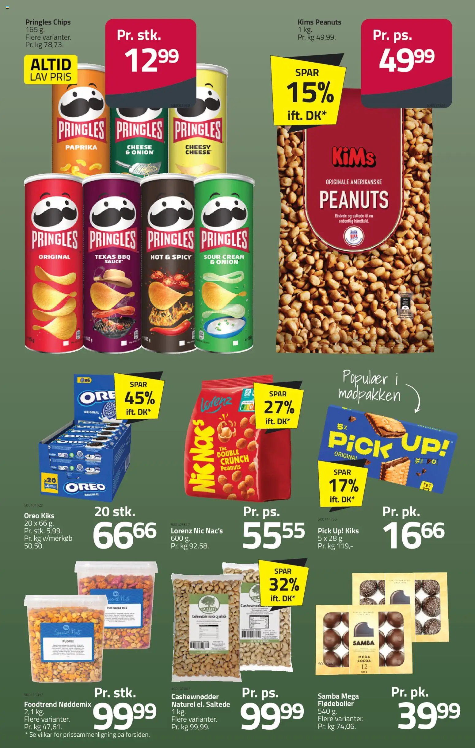 Fleggaard tilbudsavis – gyldig fra 05.11.2025 | Side: 18 | Produkter: Chips, Peanuts, Flødeboller, Oreo