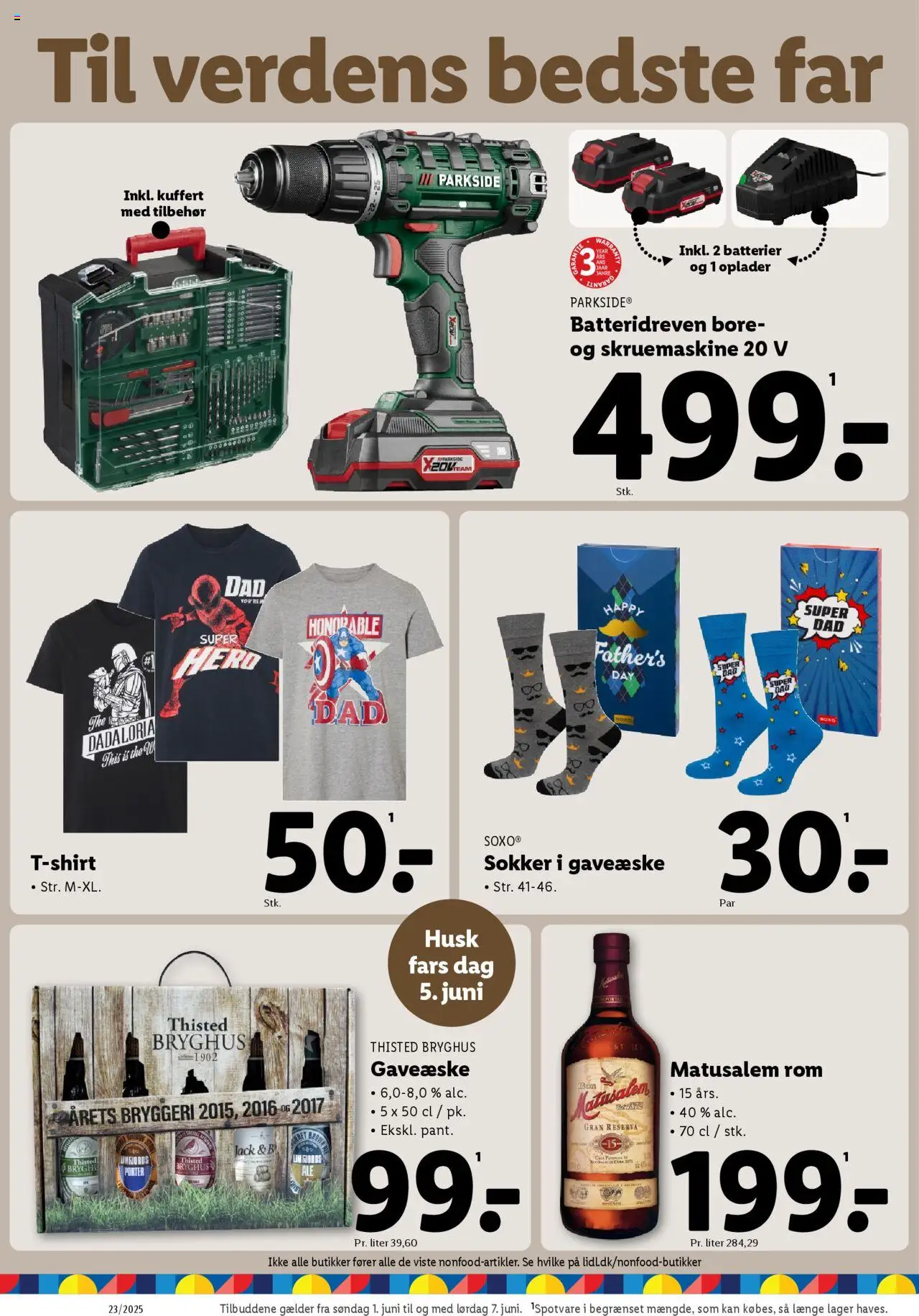 Lidl Tilbudsavis gyldig fra 04.06.2025 | Side: 32 | Produkter: Batterier, T-shirt, Sokker, Rom