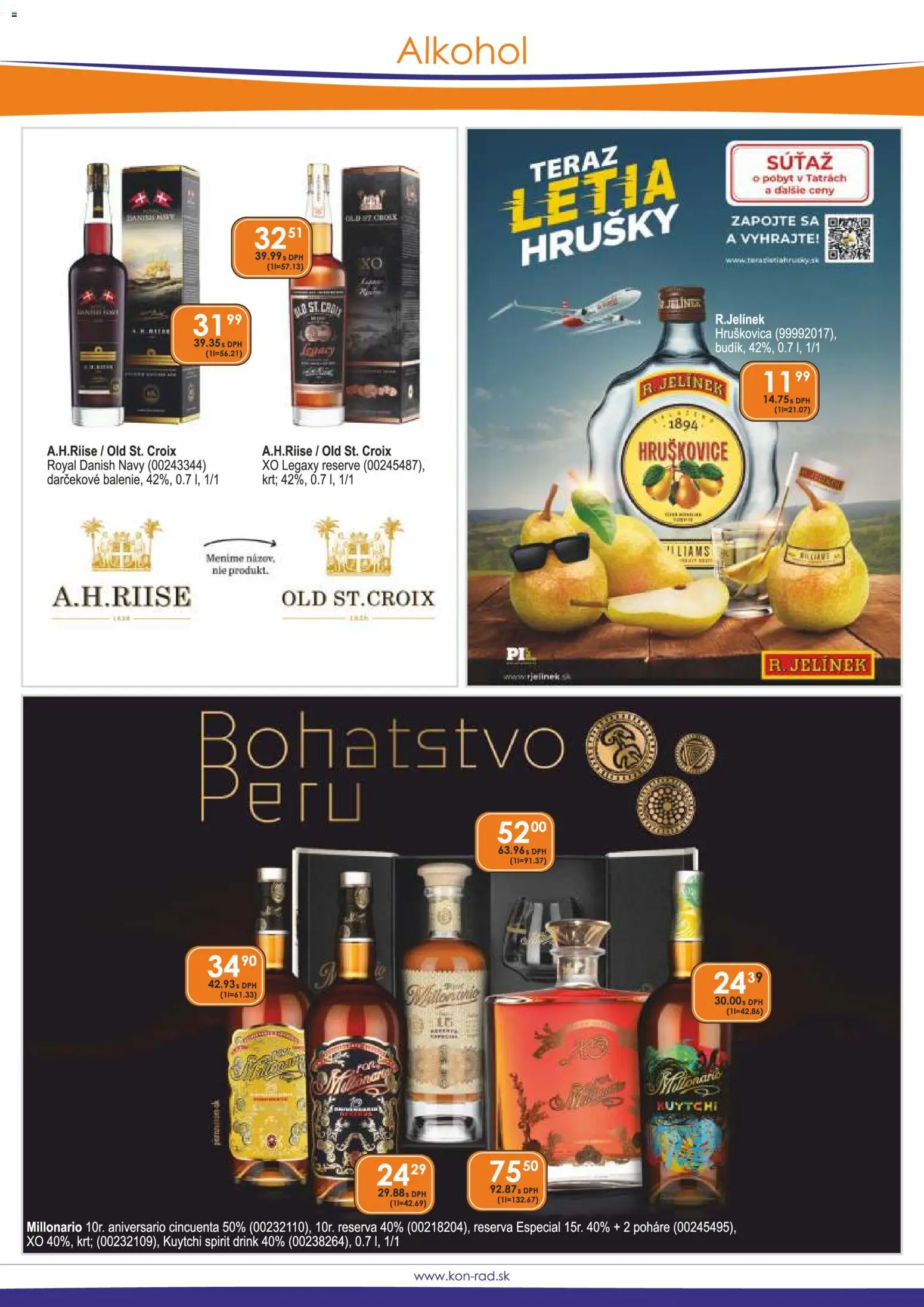 Nové KON - RAD akcie – leták je platný od 01.02.2026 | Strana: 5 | Produkty: Alkohol, Hrušky