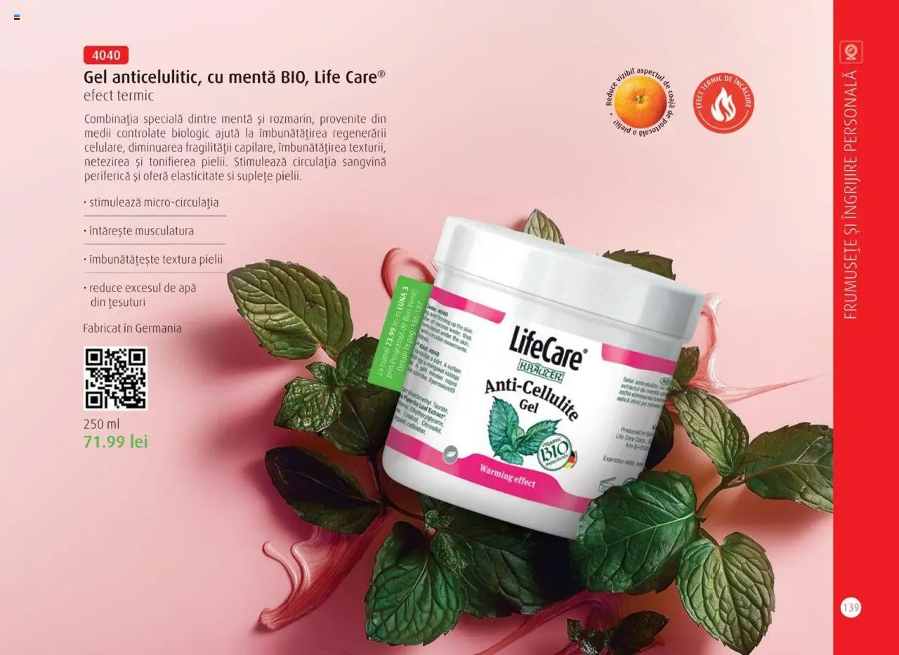 Life Care catalog - Aprilie/Octombrie – valabil de la 01.04.2025 | Pagină: 141 | Produse: Bol, Apă