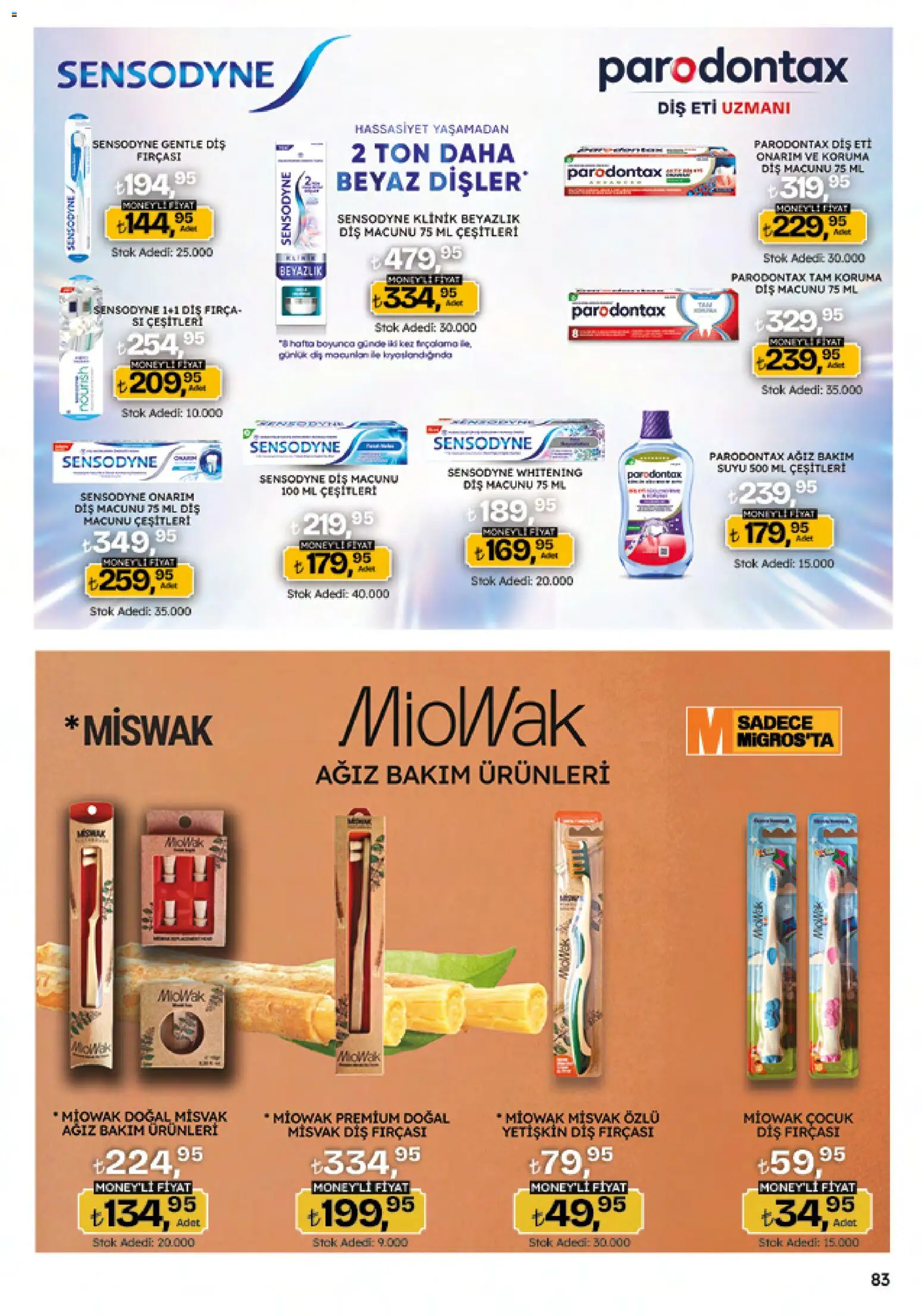 Migros Katalog - Migroskop - 12.02.2026 tarihinden itibaren geçerlidir | Sayfa: 83 | Ürünler: Fırça, Diş macunu, Diş fırçası