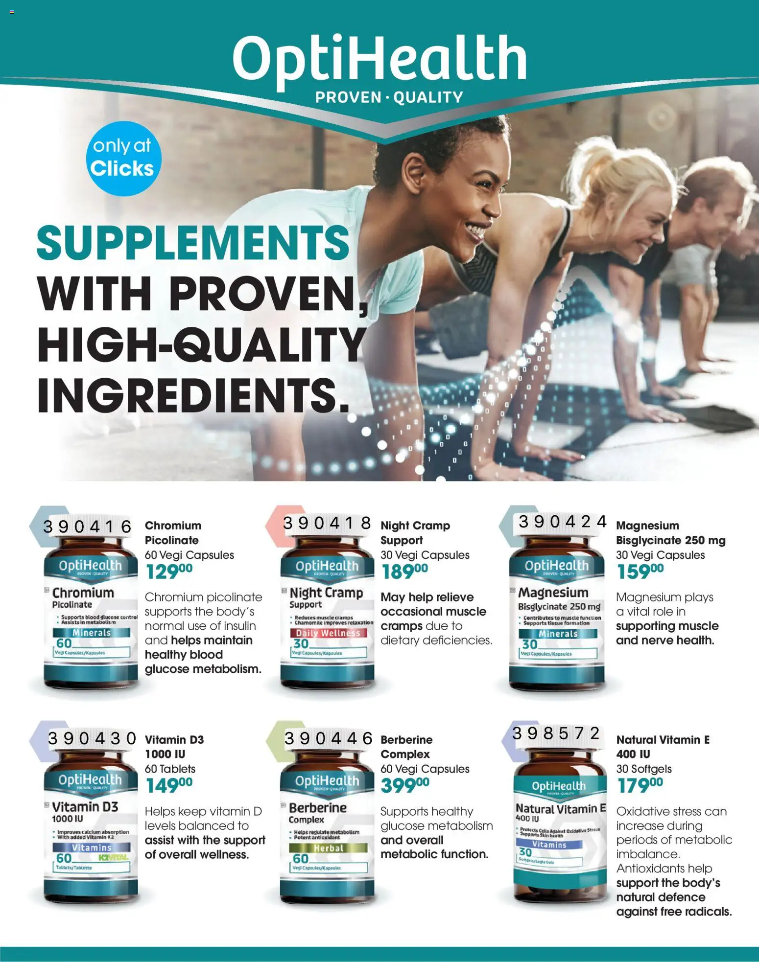 New Clicks catalogue – valid from 23.10.2025 | Page: 10 | Products: Vitamins, Supplements