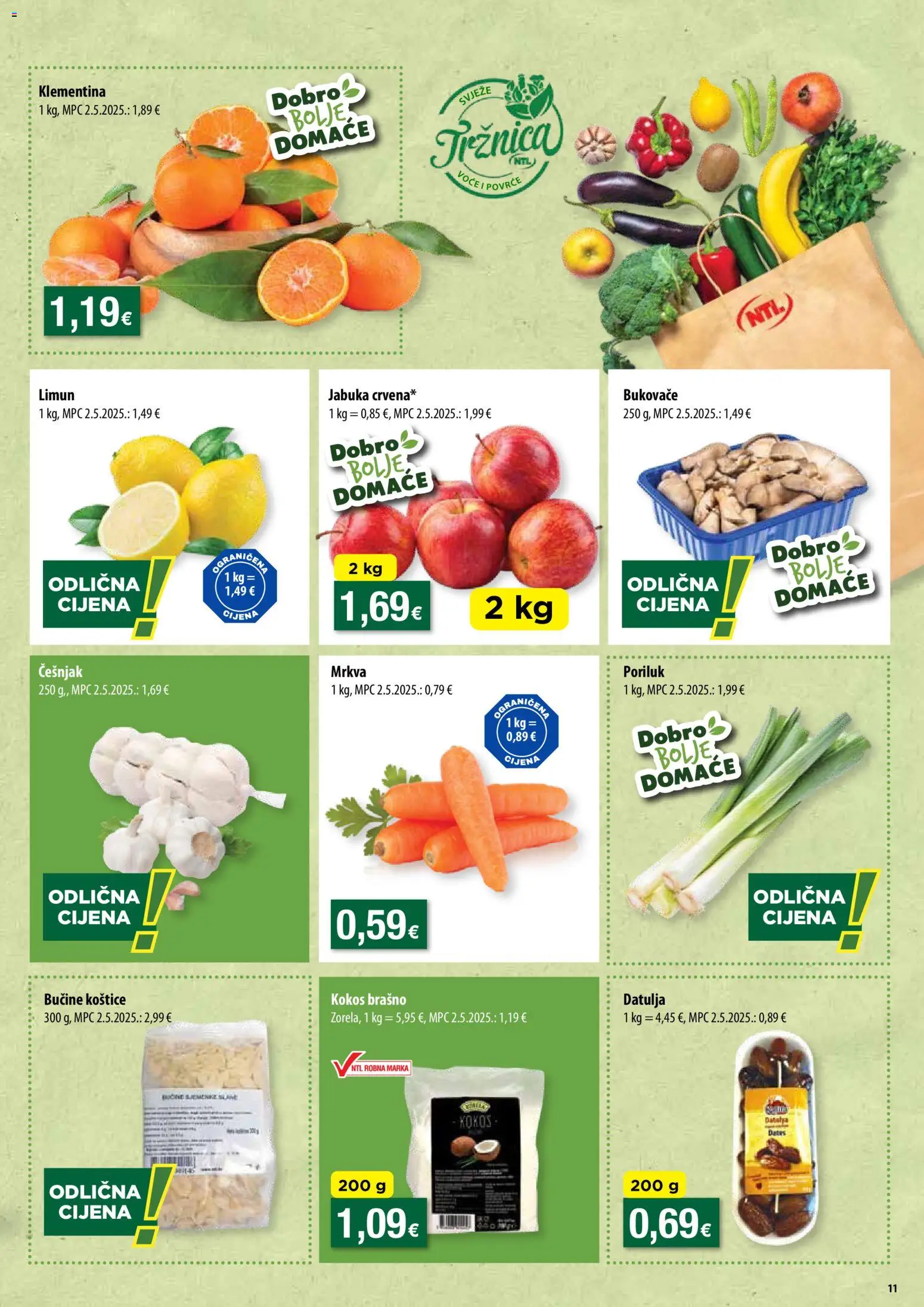 NTL katalog | vrijedi od 10.12.2025 | Stranica: 11 | Proizvodi: Mrkva, Brašno, Limun, Poriluk