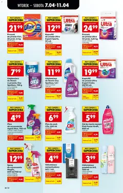 Pogląd oferty "Proszek do prania Vizir, 20 prań, 1,1 kg, Proszek do prania, 20 prań, 1,1 kg" - ważna od 07.04.2026 | Strona: 76 | Produkty: Oxy, Odświeżacz powietrza, Aril odświeżacz, Detergent