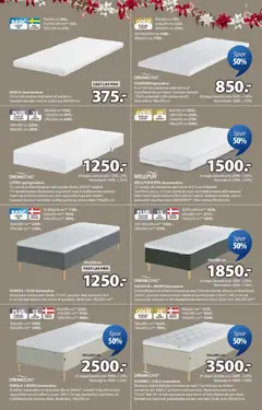 JYSK - Tilbudsavis gyldig fra 12.12.2025 | Side: 9 | Produkter: Madras, Søm