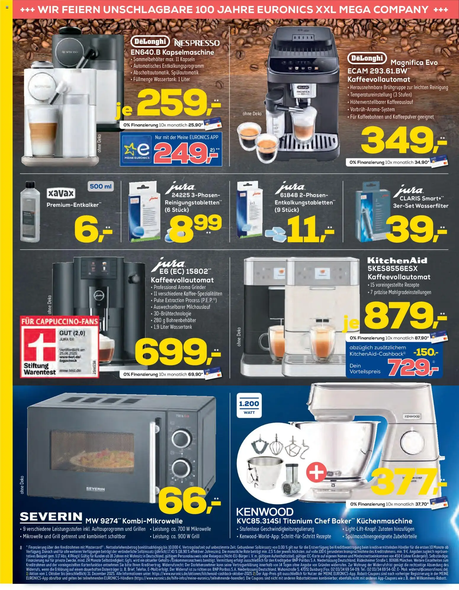 Euronics - Black Friday – gültig ab 05.11.2025 | Seite: 8 | Produkte: Jura, Mikrowelle, Grill, Kaffeevollautomat