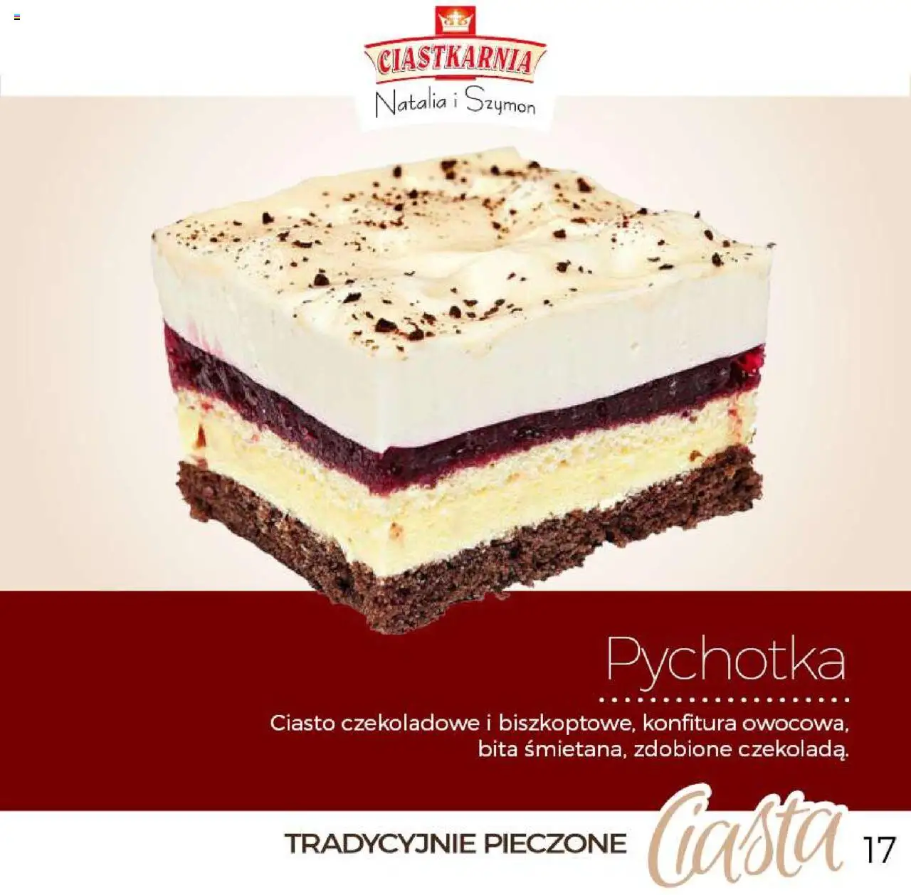 Topaz Gazetka - Ciast od 04.06.2025 | Strona: 17 | Produkty: Ciasto, Ciasto czekoladowe