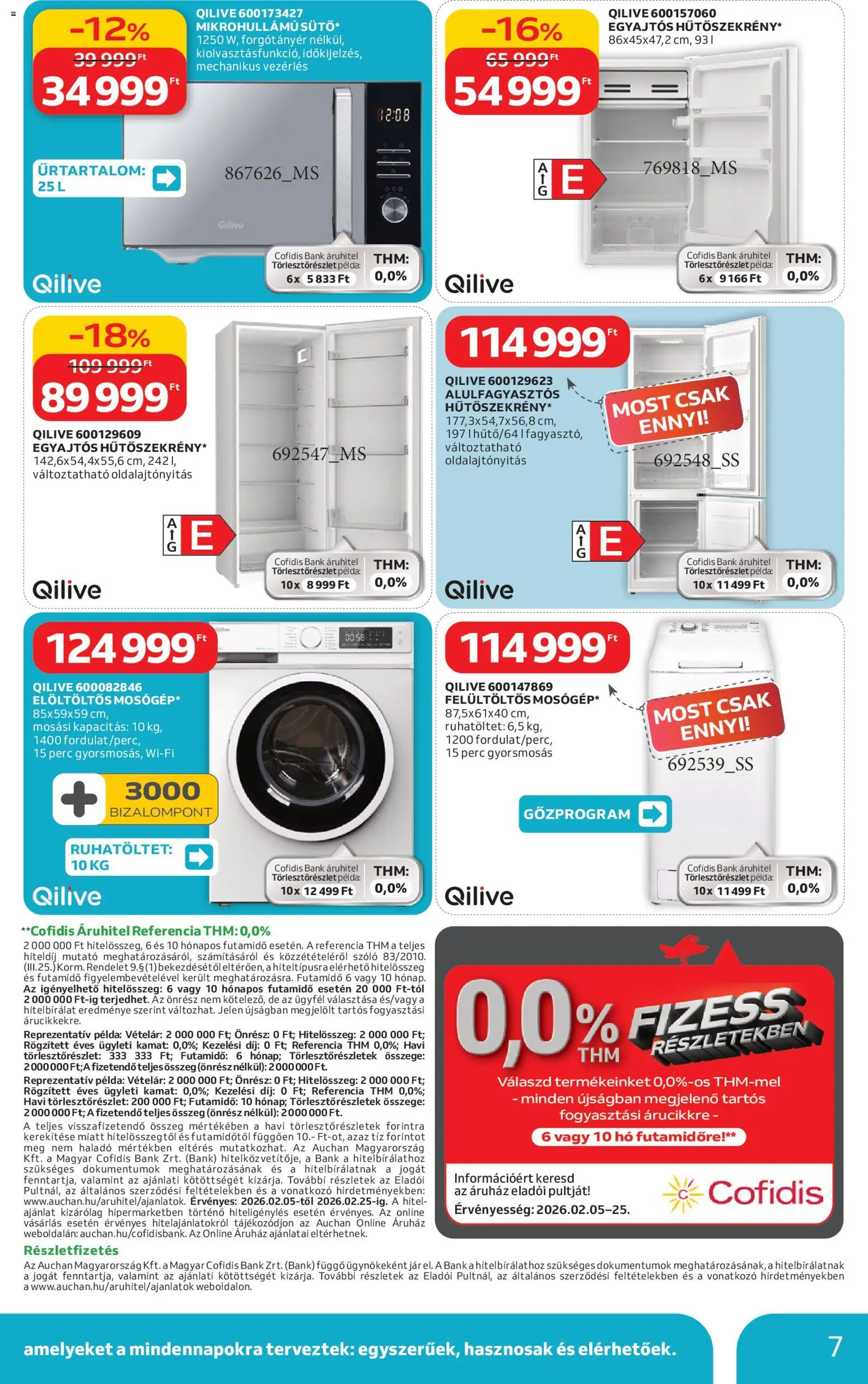 Auchan akciós ujság - amely érvényes a következő dátumtól: 05.02.2026 | Oldal: 7 | Termékek: Szőlő