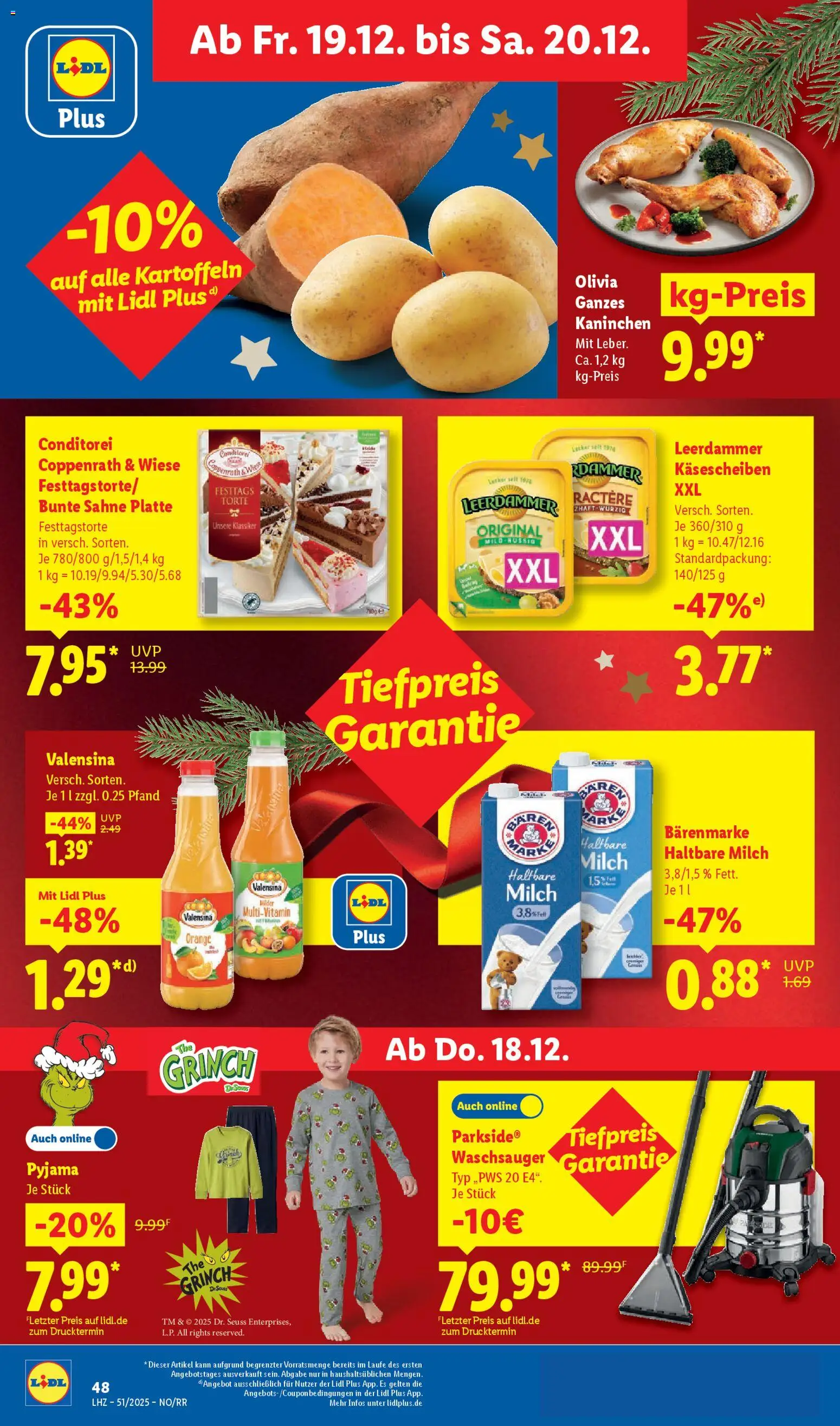 Lidl Prospekt Düsseldorf – gültig ab 15.12.2025 | Seite: 68 | Produkte: Milch, Kaninchen, Kartoffeln, Sahne