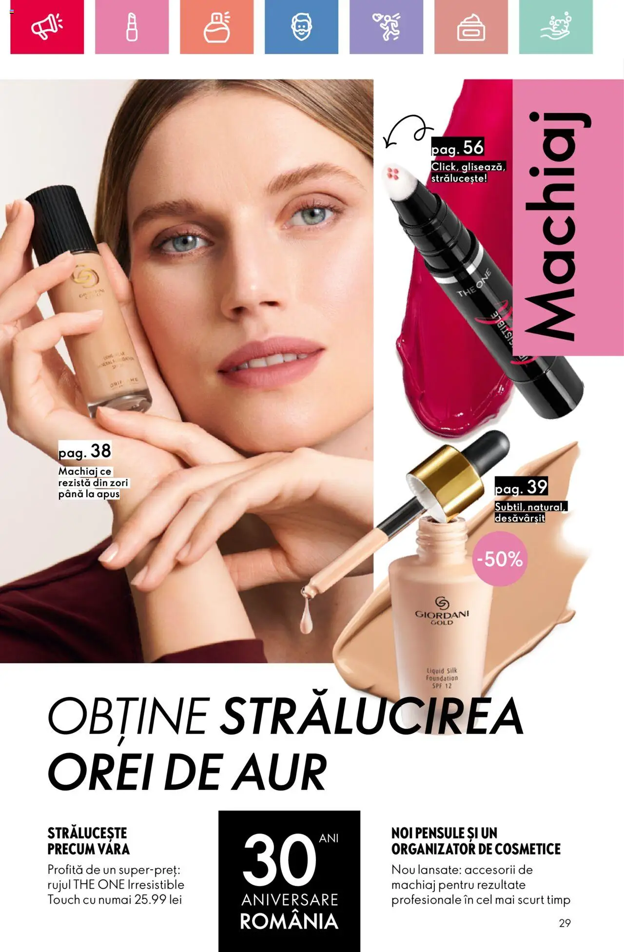 Noul catalog Oriflame – valabil de la 06.07.2025 | Pagină: 29 | Produse: Machiaj
