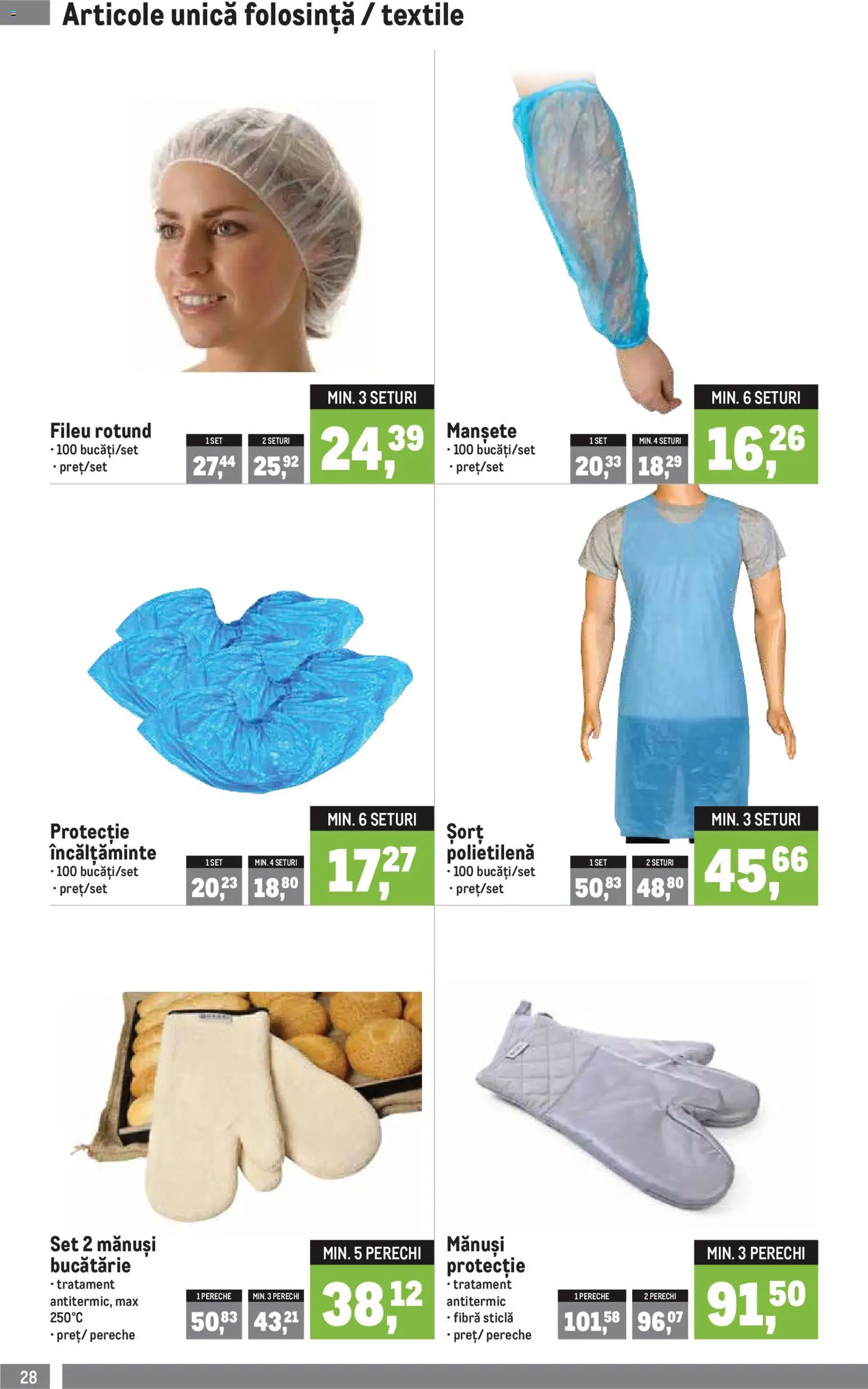 Noul catalog Metro – valabil de la 05.01.2026 | Pagină: 28 | Produse: Mănuși, Șort, Bucătărie, Bornoz takımı