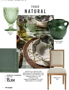 Pré-visualização El Corte Ingles Decora válido de 23.10.2025 | Página: 12 | Produtos: Guardanapos, Jarra, Mesa, Cadeira