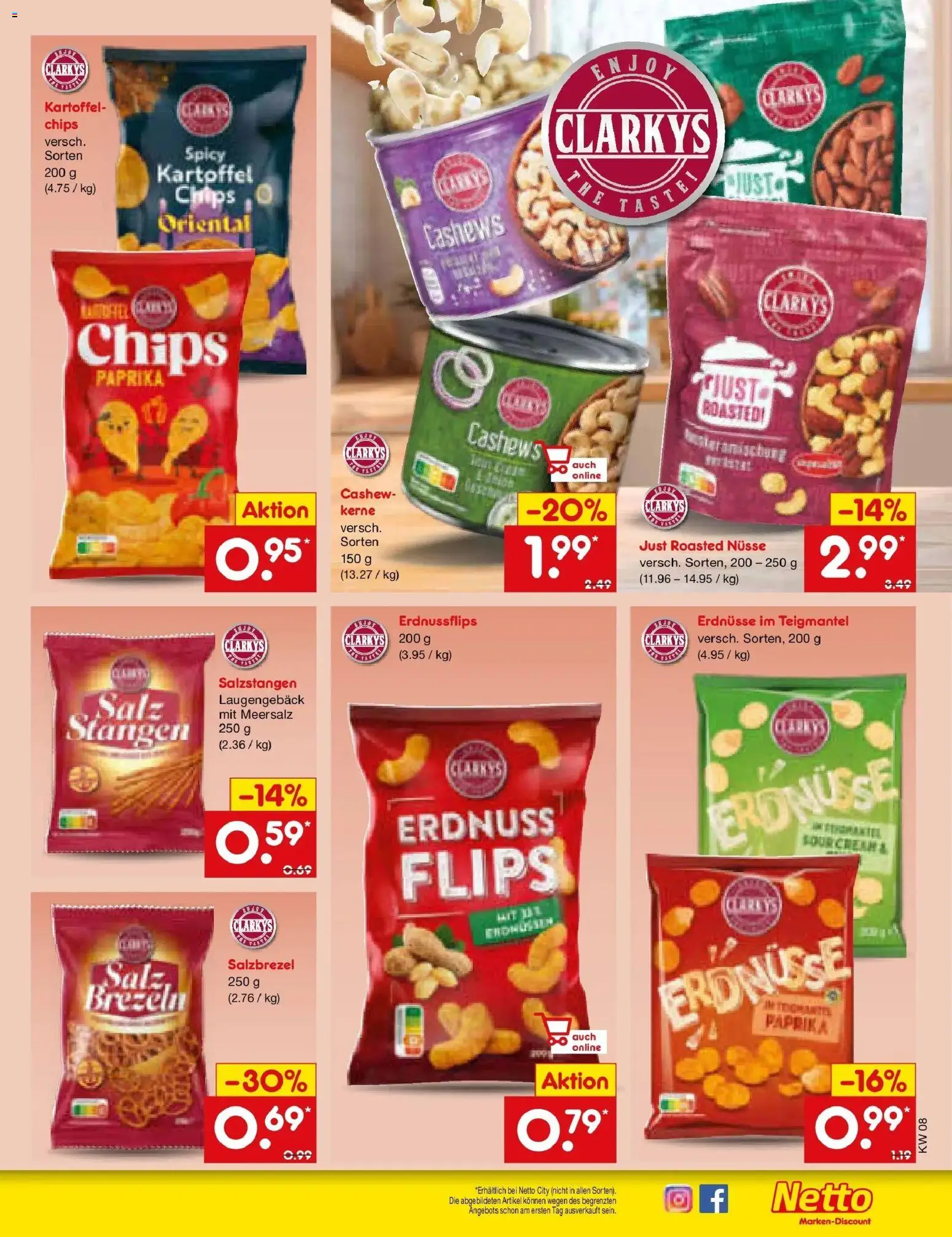 Netto Marken-Discount prospekt Rodewisch	 – gültig ab 16.02.2026 | Seite: 27 | Produkte: Erdnüsse, Salz, Chips, Nüsse