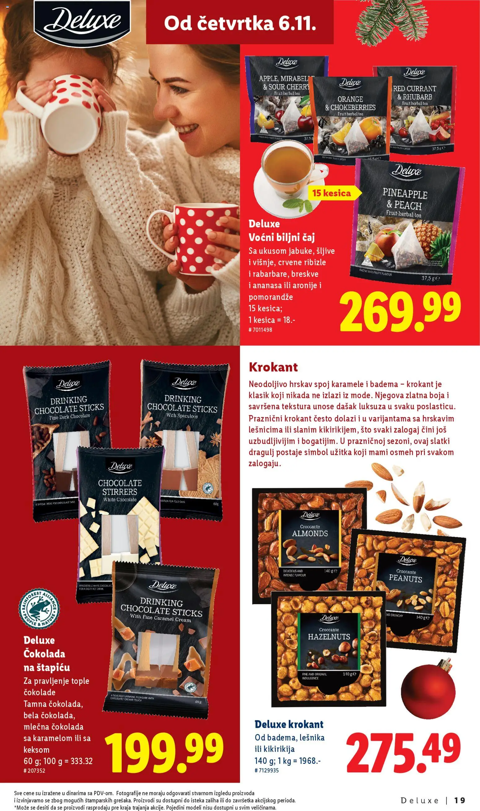Lidl katalog - važi od 06.01.2026 | Strana: 19 | Proizvode: Sto, Čokolada, Mlečna čokolada, Čaj