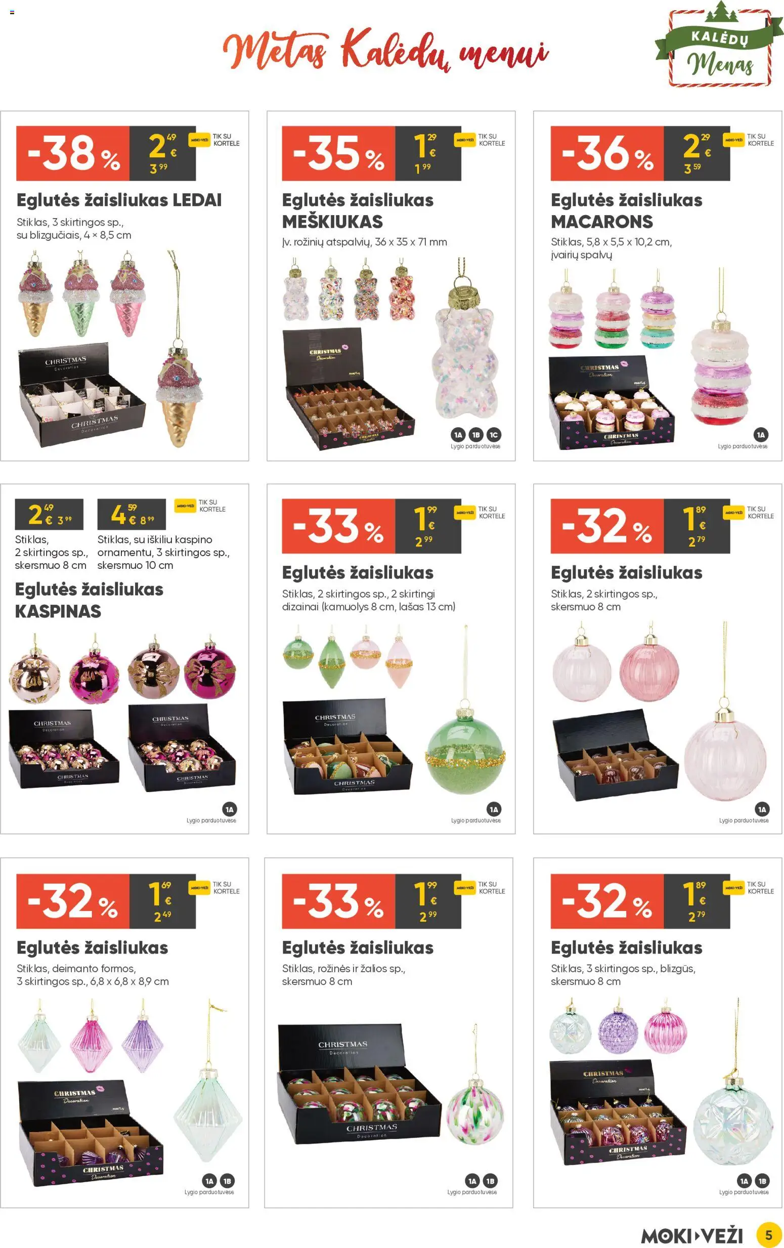 MOKI VEŽI akcijos nuo 13.11.2025 | Puslapis: 5 | Prekių: Ledai