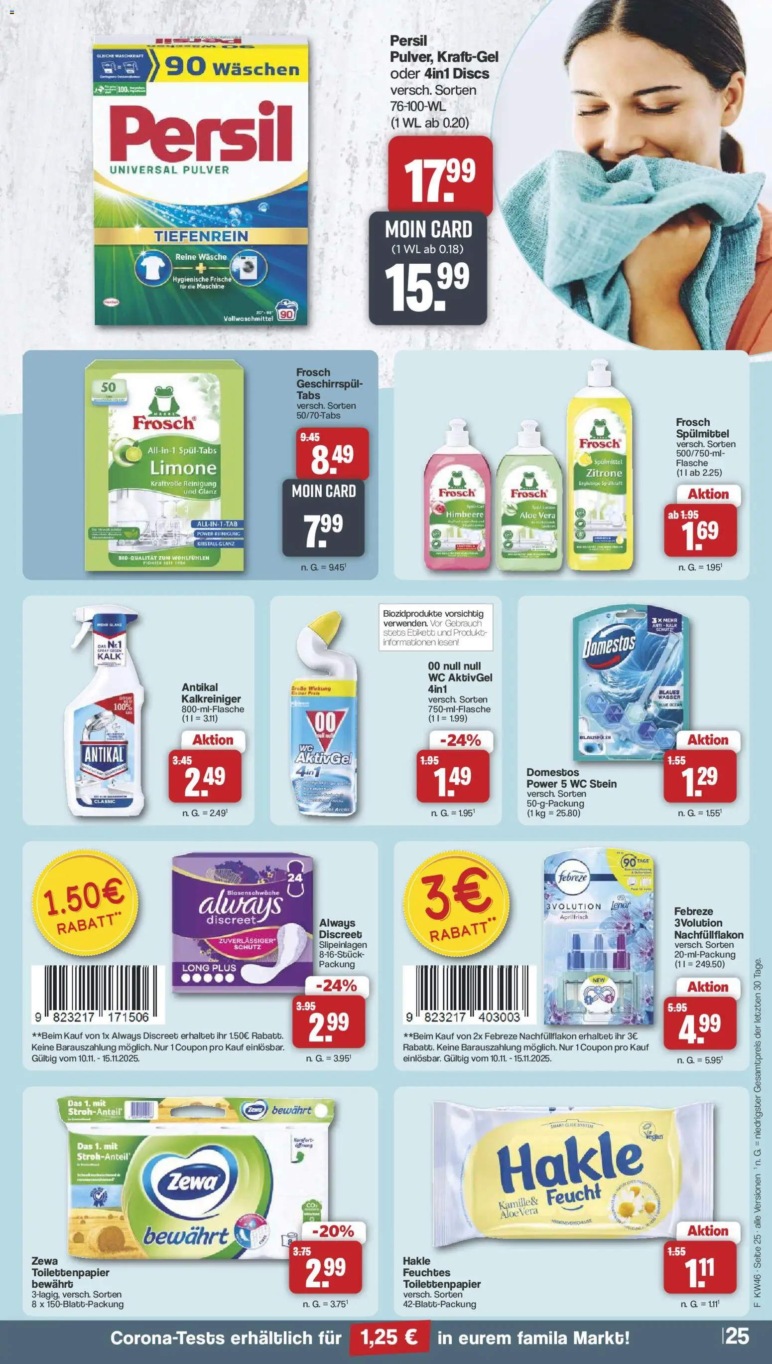 Famila Nordwest - Black Friday – gültig ab 10.11.2025 | Seite: 27 | Produkte: Lenor, Wasser, WC Stein, Zitrone