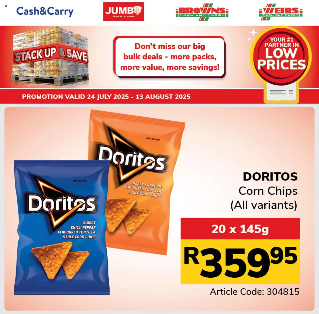 Jumbo Refreshments Specials │ valid from 24.07.2025 | Page: 9 | Products: Corn, Cheese, Pepper, Chilli