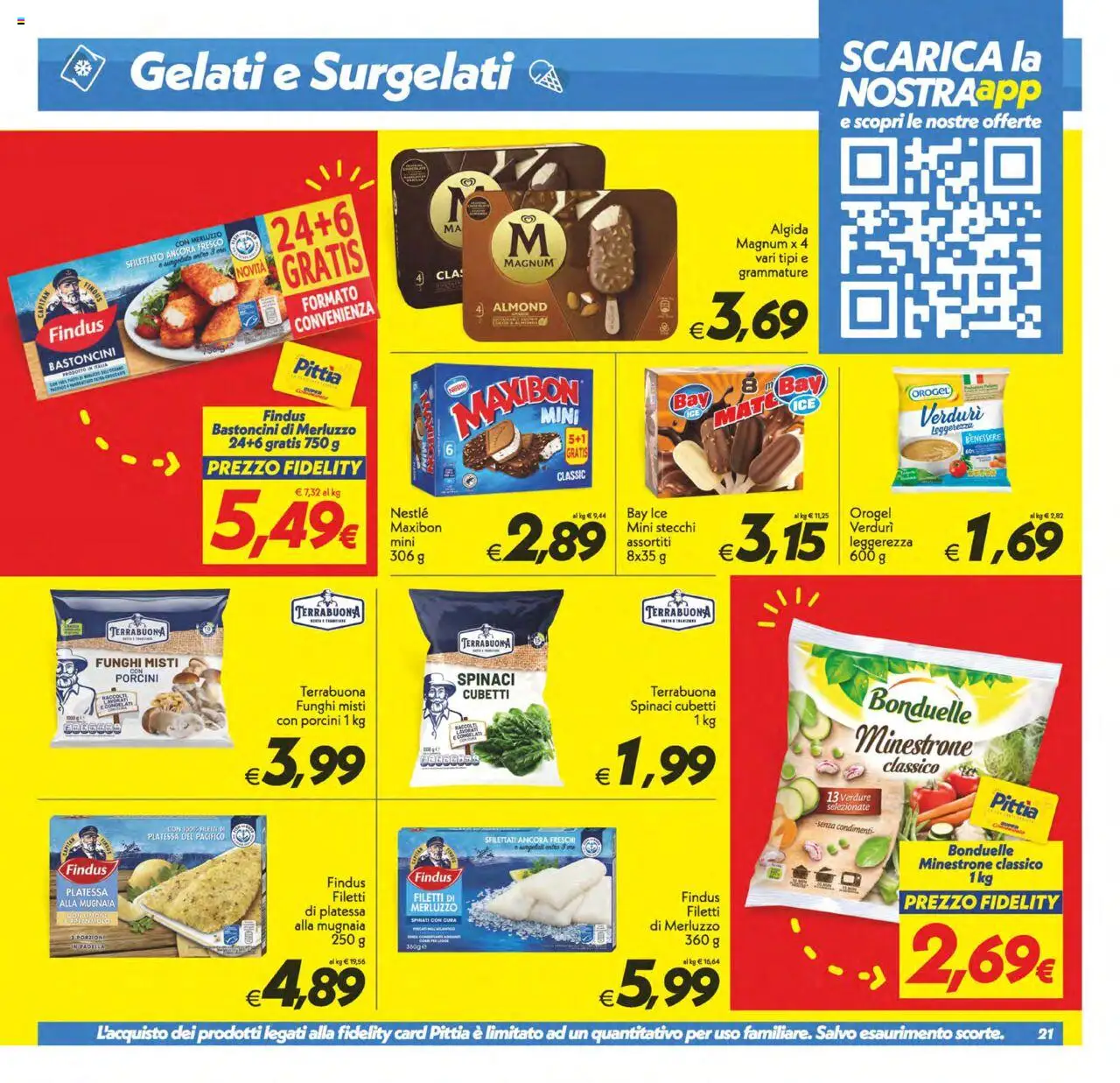 Volantino SuperConveniente del 03.10.2025 | Pagina: 21 | Prodotti: Minestrone, Merluzzo, Verdure, Spinaci