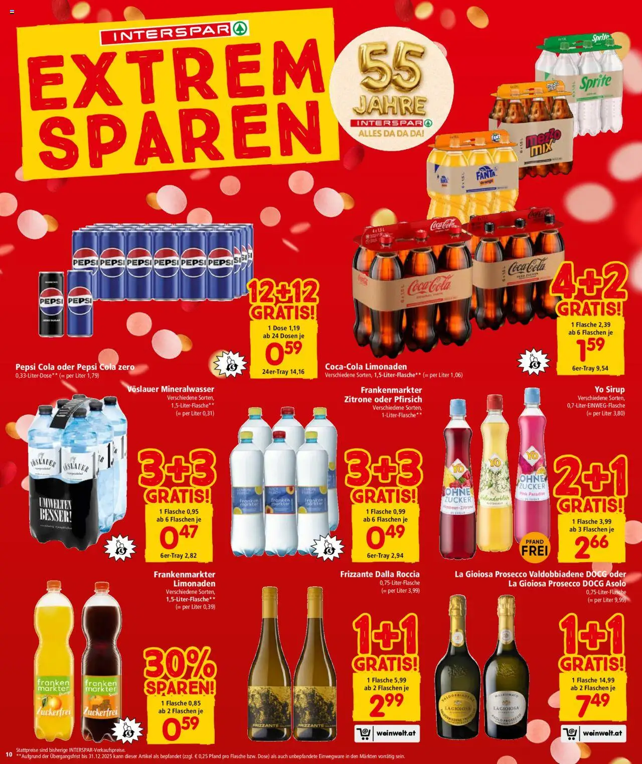 Interspar Flugblatt - Vorarlberg gültig ab 09.10.2025 | Seite: 10 | Produkte: Zucker, Zitrone, Pfirsich
