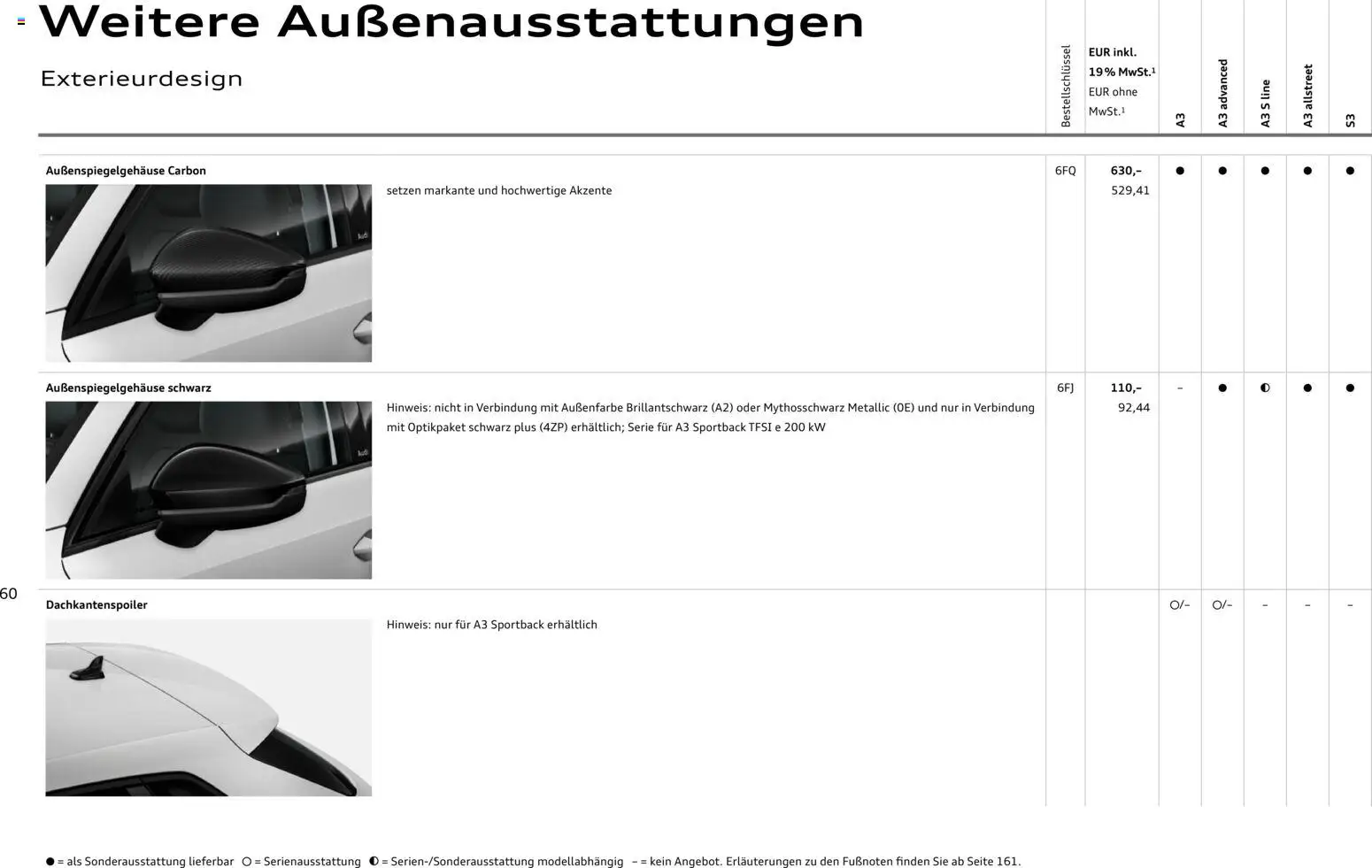 Audi A3 – gültig ab 28.10.2025 | Seite: 60