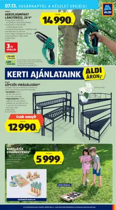 Aldi akciós ujság - amely érvényes a következő dátumtól: 10.07.2025 | Oldal: 13