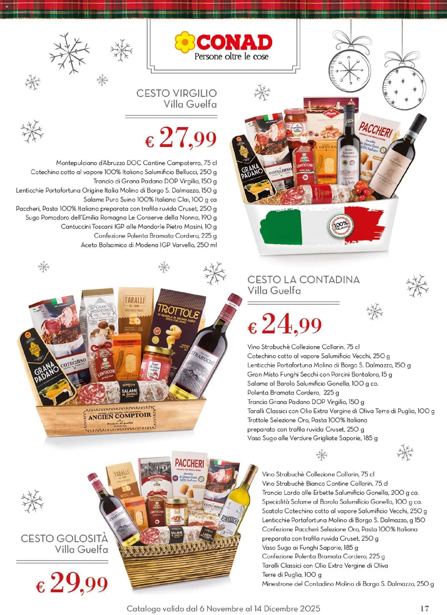 Volantino Conad del 06.11.2025 | Pagina: 17 | Prodotti: Minestrone, Funghi, Olio extra vergine, Taralli