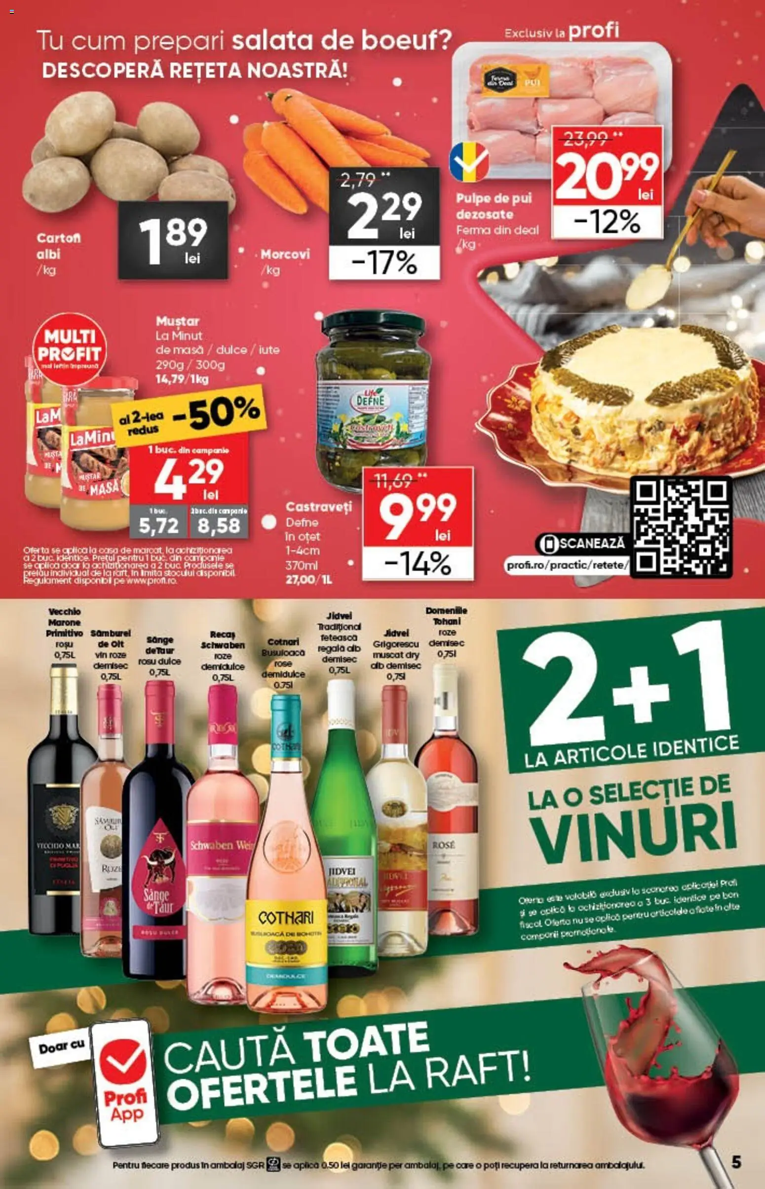 Noul catalog Profi – valabil de la 10.12.2025 | Pagină: 5 | Produse: Raft, Hacıyatmaz Kedi Oyuncağı, Oțet, Salată