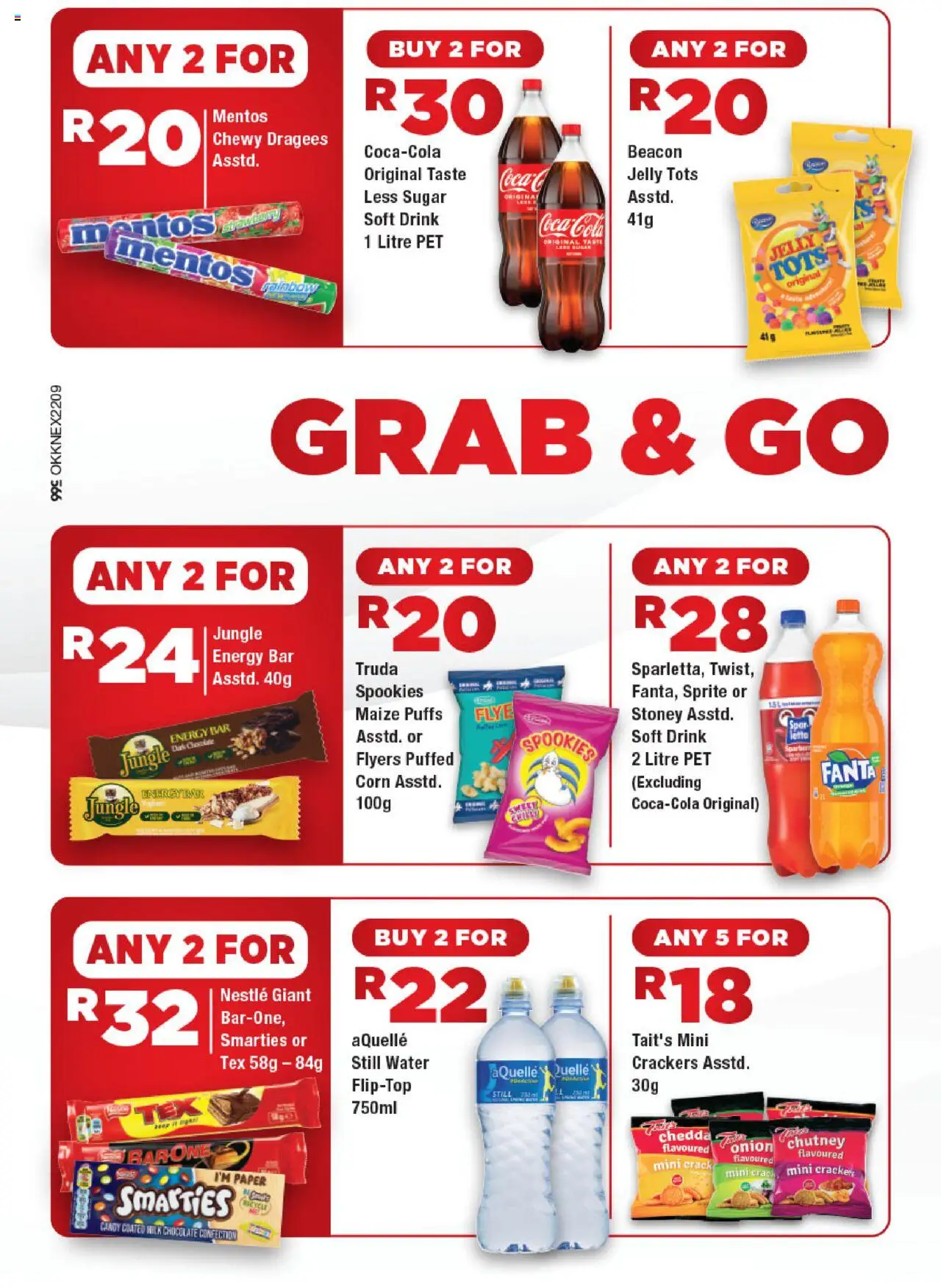 OK Foods Specials │ valid from 04.08.2025 | Page: 2 | Products: Corn, Chocolate, Fanta, Sprite