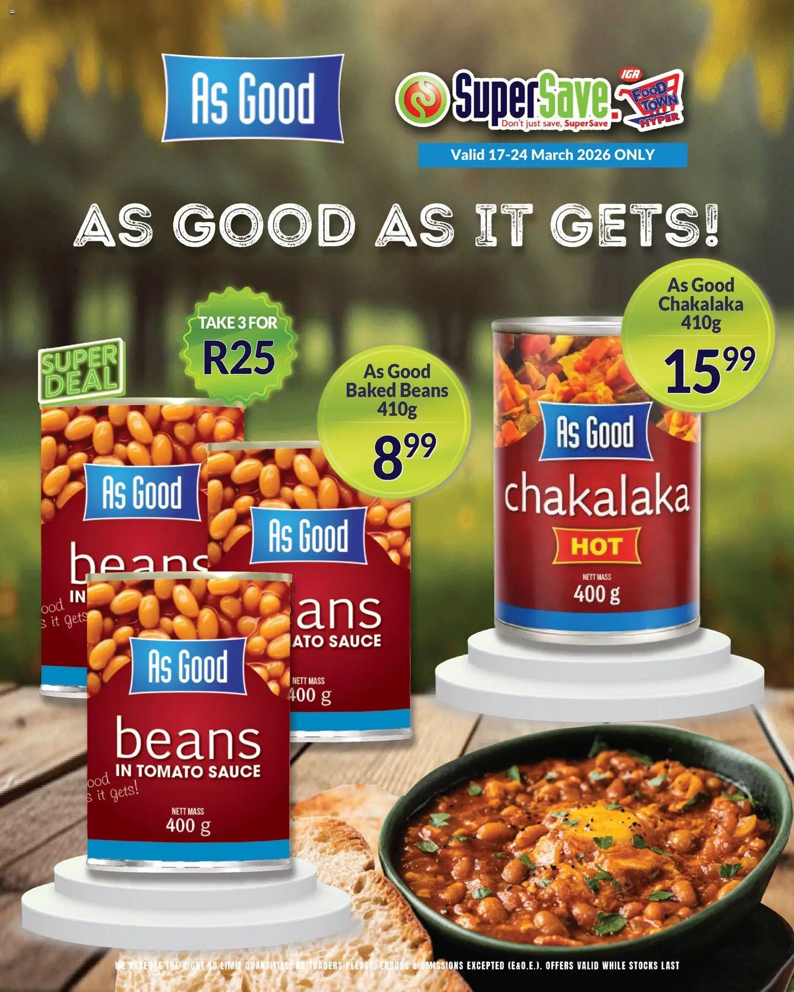 New Super Save catalogue – valid from 17.03.2026 | Page: 19 | Products: Beans, Baked beans, Tomato sauce, Sauce