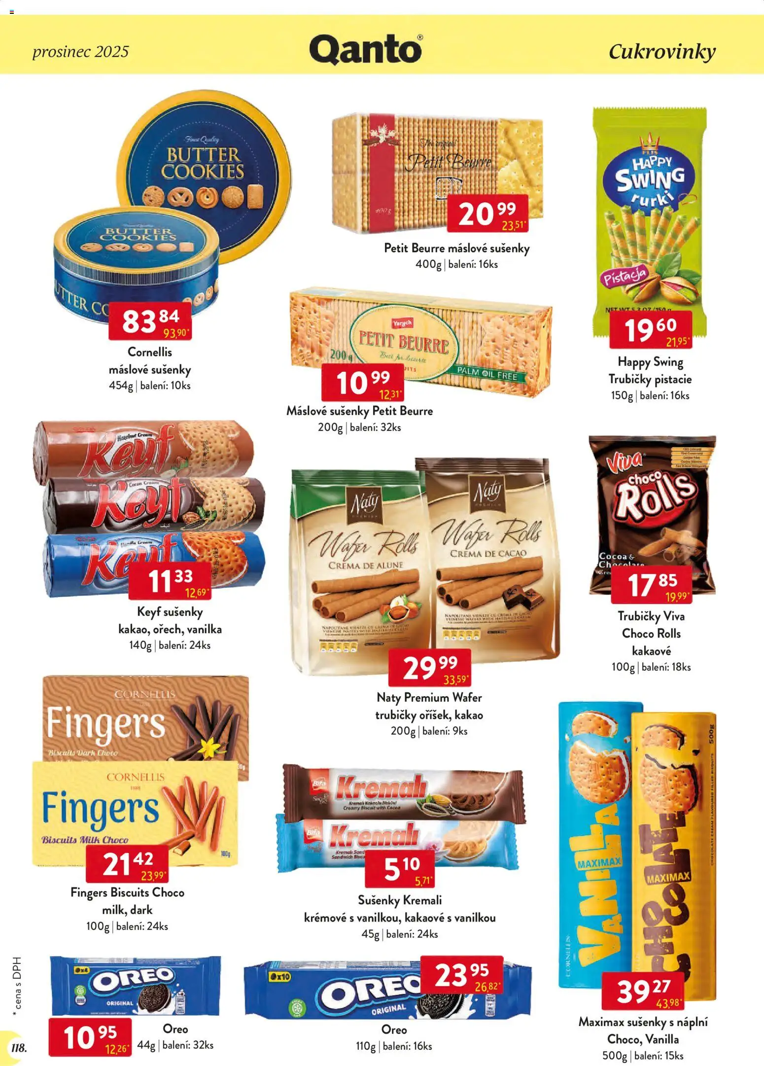 Astur & Qanto leták - Velkoobchod 12/2025 od 01.12.2025 | Strana: 118 | Produkty: Máslové sušenky, Cookies, Oreo, Sušenky