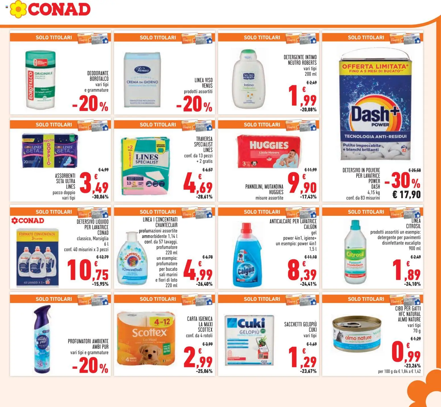 Volantino Conad del 07.01.2026 | Pagina: 21 | Prodotti: Carta igienica, Anticalcare, Freezer, Lavatrice