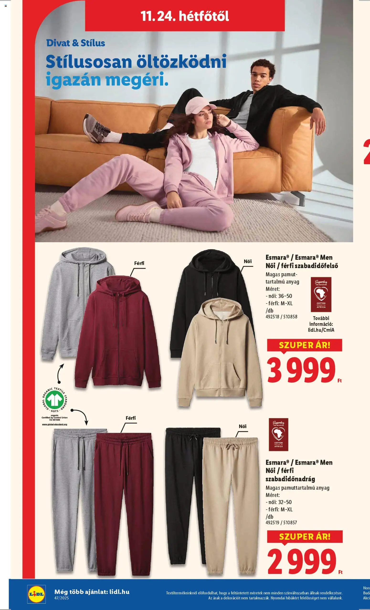 Lidl akciós ujság - amely érvényes a következő dátumtól: 20.11.2025 | Oldal: 46