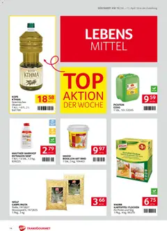 Transgourmet Zustellaktion ab 06.04.2026 gültig | Seite: 14 | Produkte: Pasta, Kartoffeln