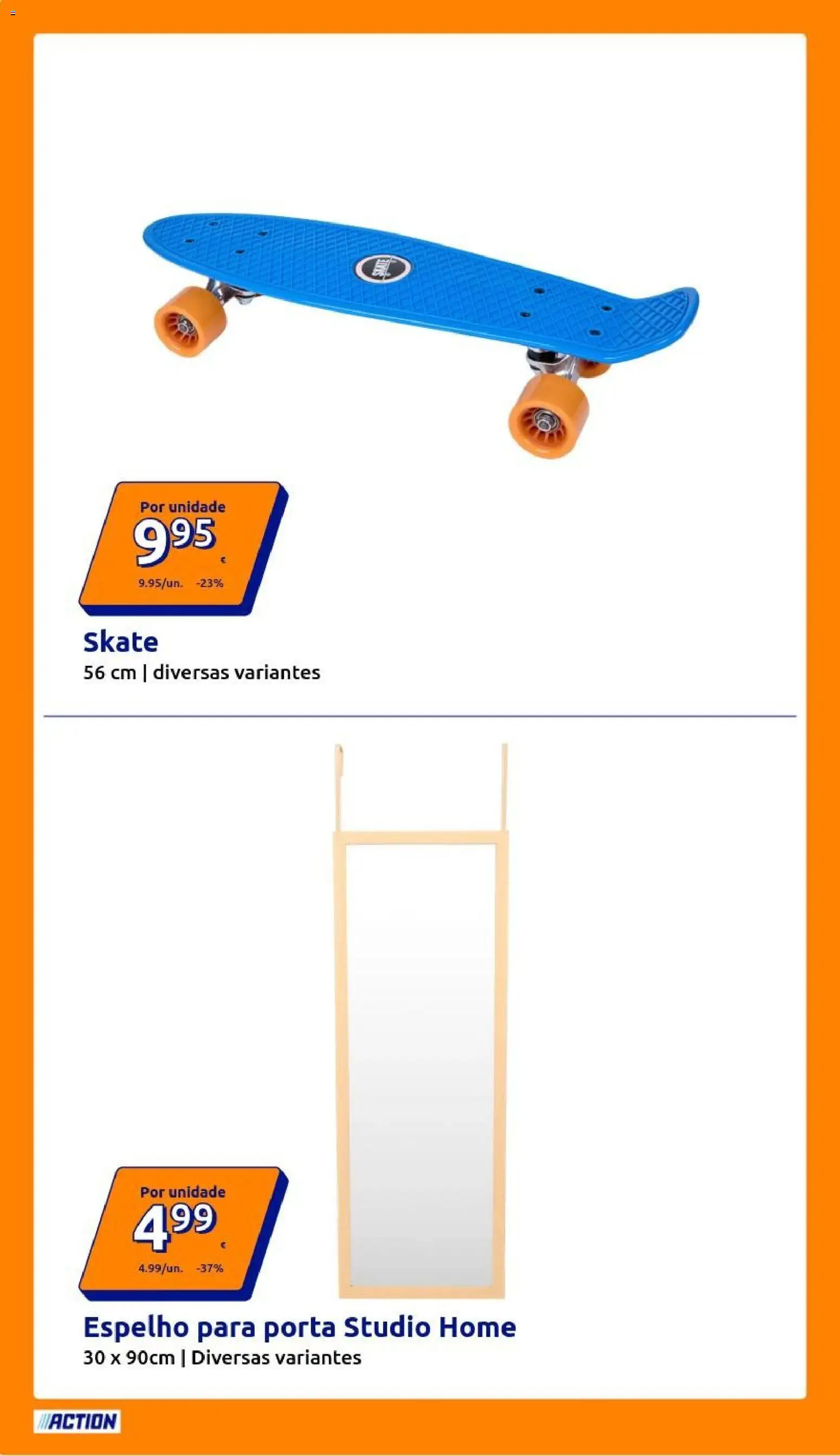 Action folheto │ válido de 08.04.2026 | Página: 2 | Produtos: Porta, Skate, Espelho