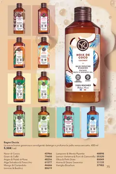 Anteprima del volantino Yves Rocher Catalogo Beauty Days valido a partire dal 30.12.2025 | Pagina: 75 | Prodotti: Limone, Mango, Olive, Basilico