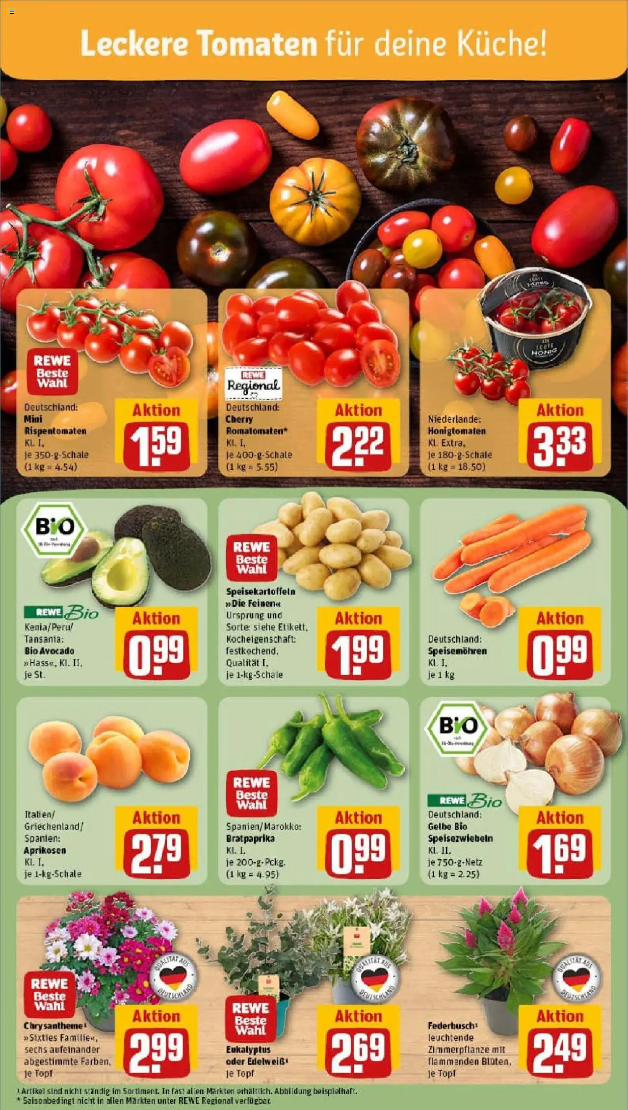 Rewe prospekt Holzwickede	 - gültig ab dem 13.07.2025 | Seite: 5 | Produkte: Küche, Tomaten, Avocado