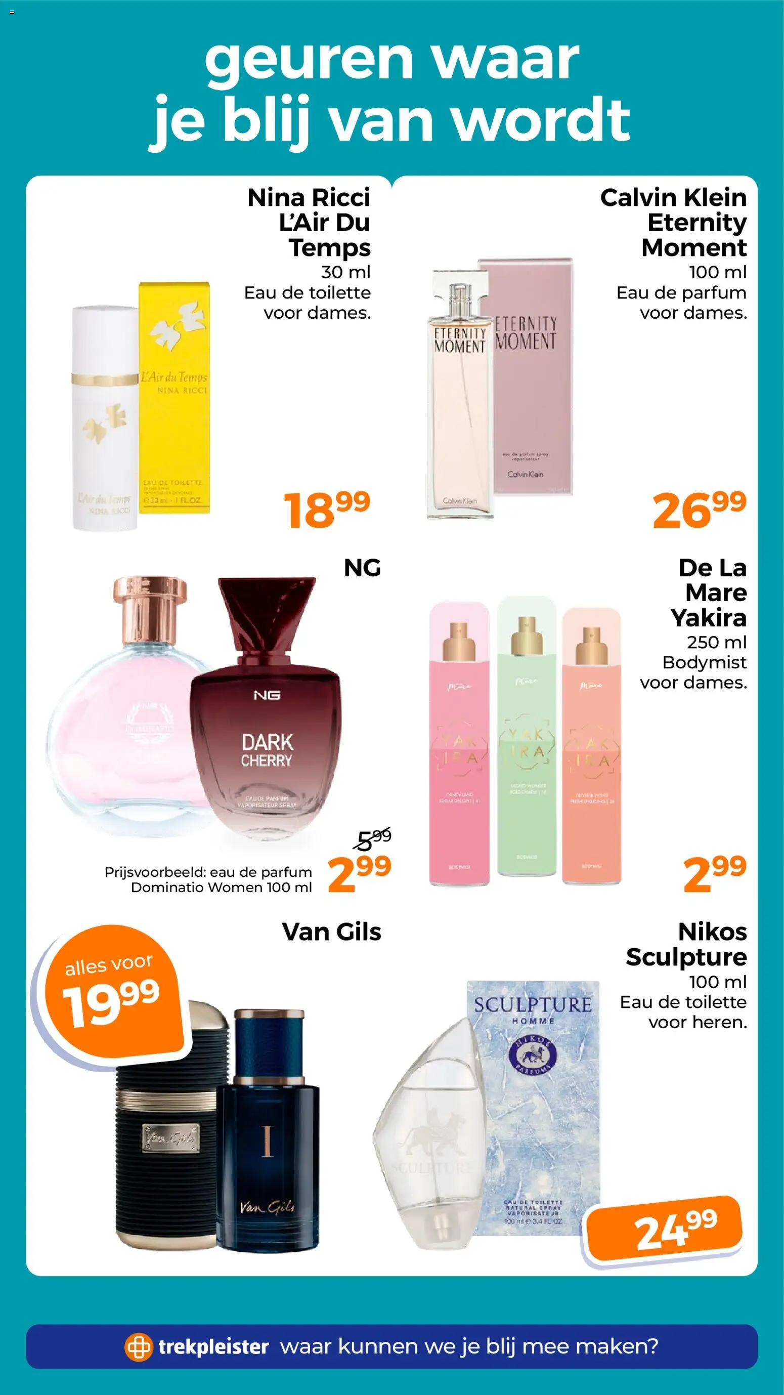 {H1} | Pagina: 23 | Producten: Geuren, La, Parfum, Eau de toilette