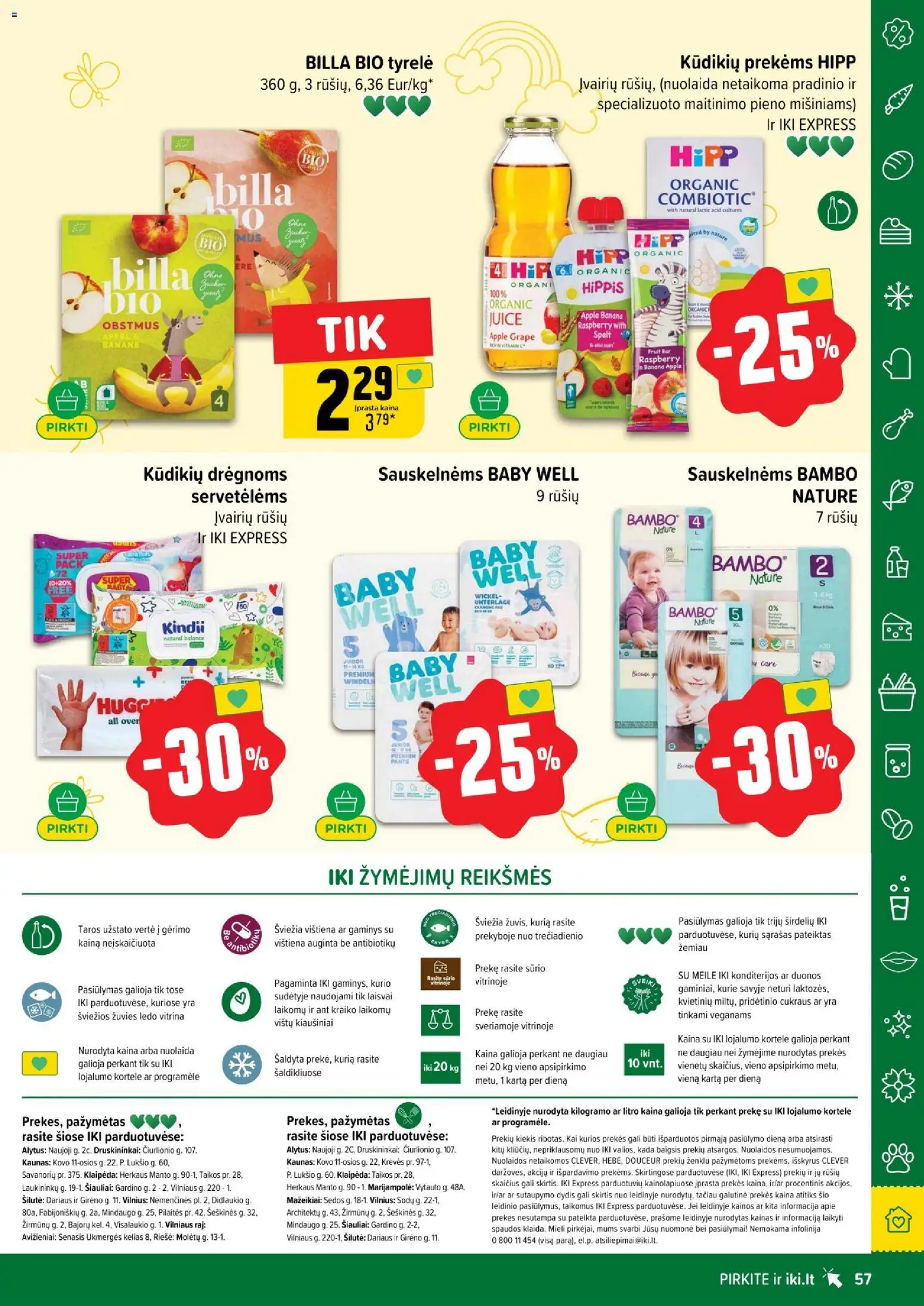 IKI akcijos nuo 01.05.2026 | Puslapis: 57 | Prekių: Kiaušiniai, Vištiena
