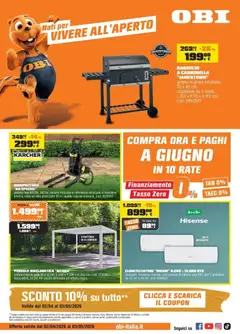 Anteprima del volantino OBI - Nati per vivere all'aperto valido a partire dal 03.04.2026
