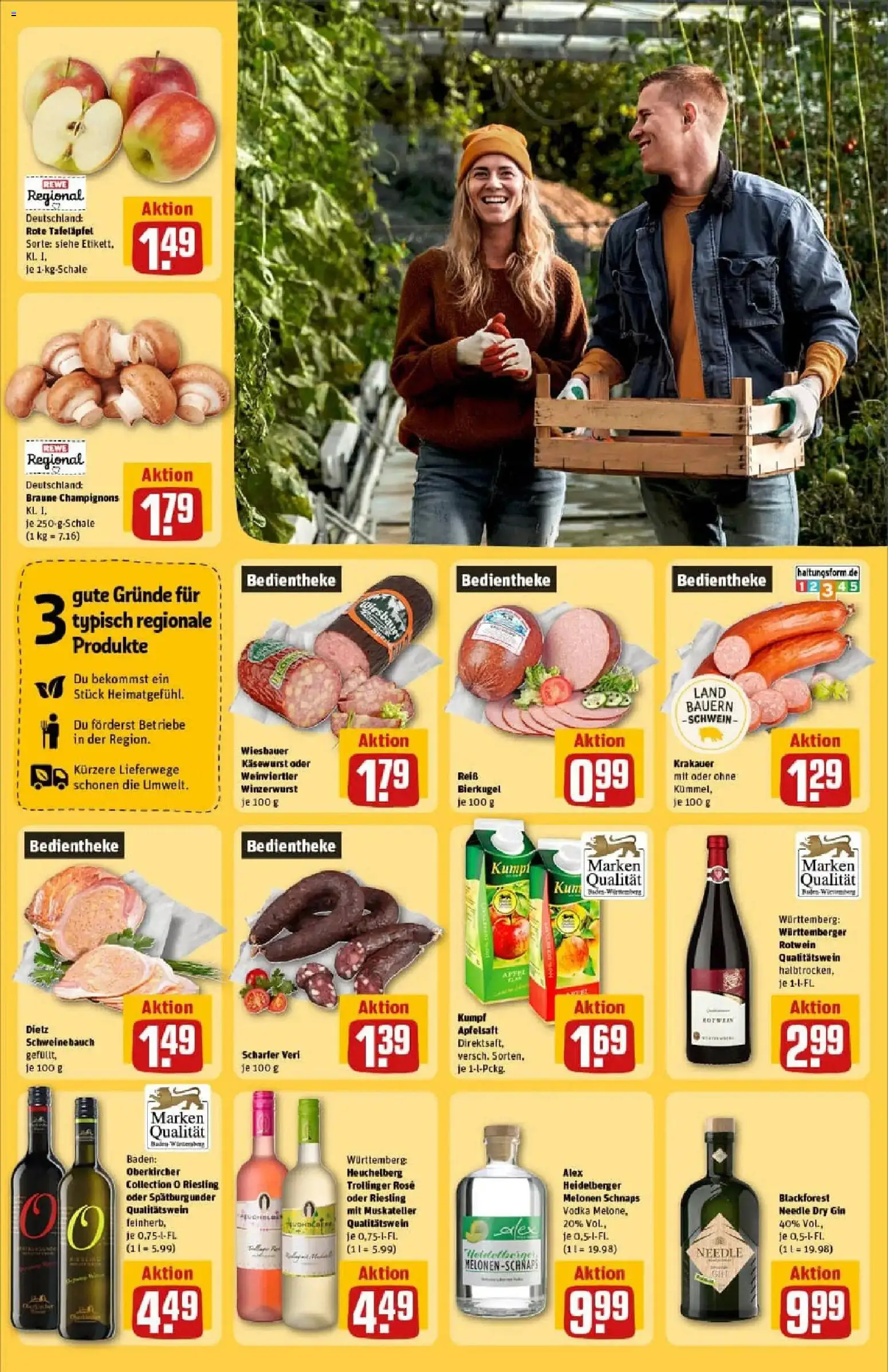 Rewe prospekt Heidenheim	 – gültig ab 26.01.2026 | Seite: 23 | Produkte: Rotwein, Äpfel, Apple, Vodka