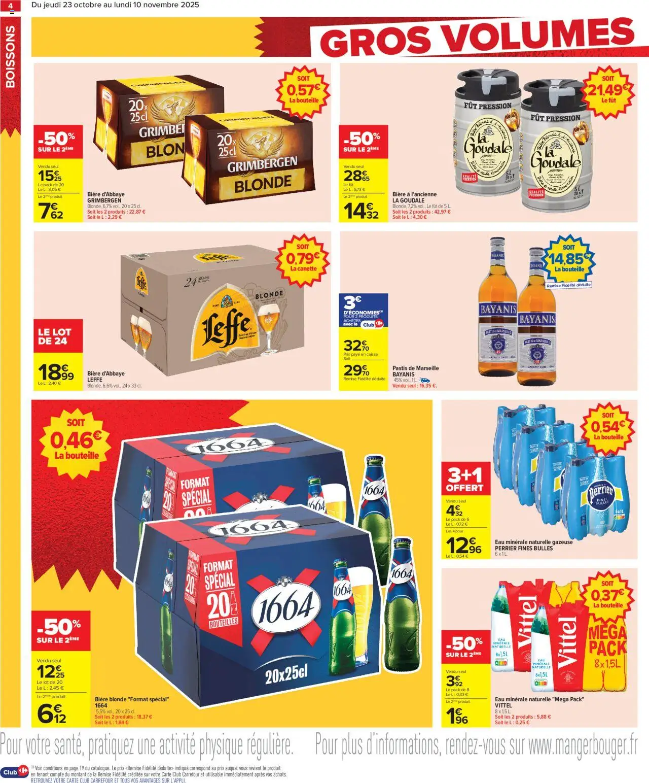 {H1} | Page: 6 | Produits: Goudale, Eau minérale, Pastis, Eau minérale naturelle