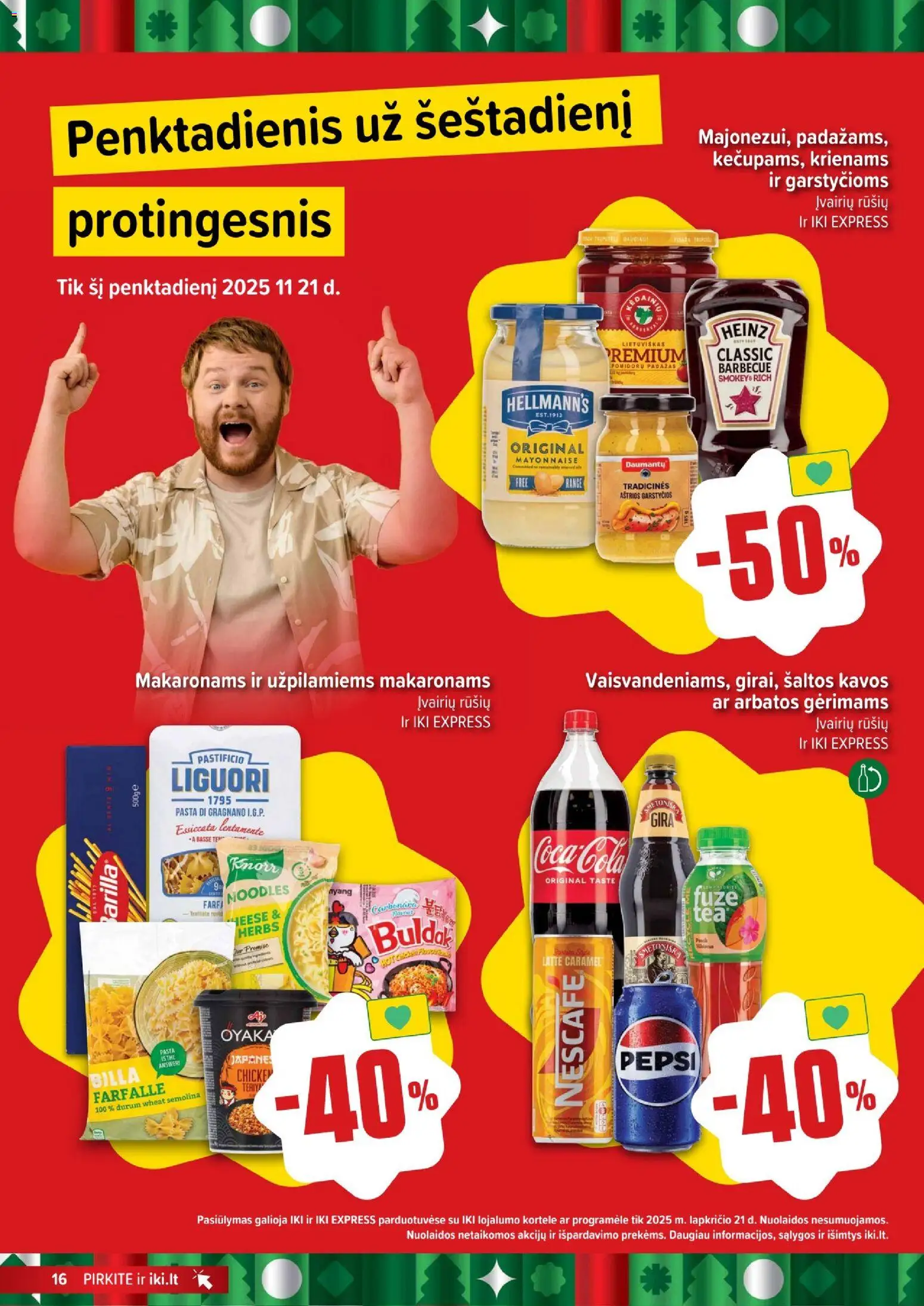 IKI akcijos nuo 17.11.2025 | Puslapis: 16 | Prekių: Pomidorų padažas, Padažas